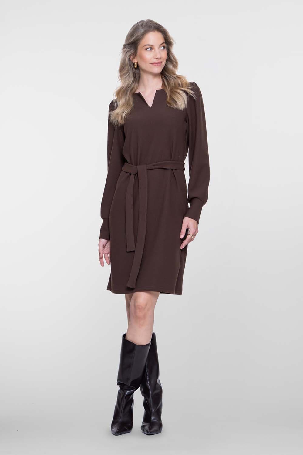 Geisha Jurk Comfy Bruin dames