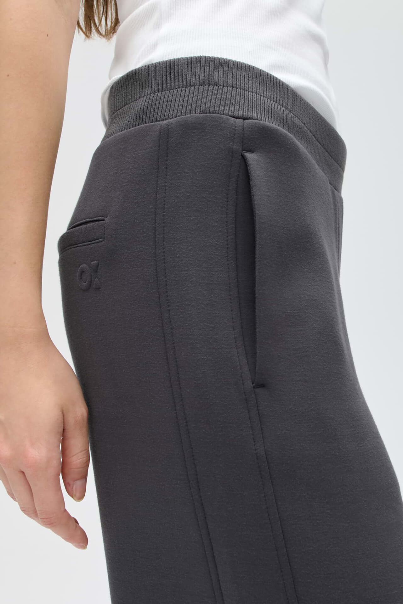 Opus Broek Maikito club curve Antraciet dames