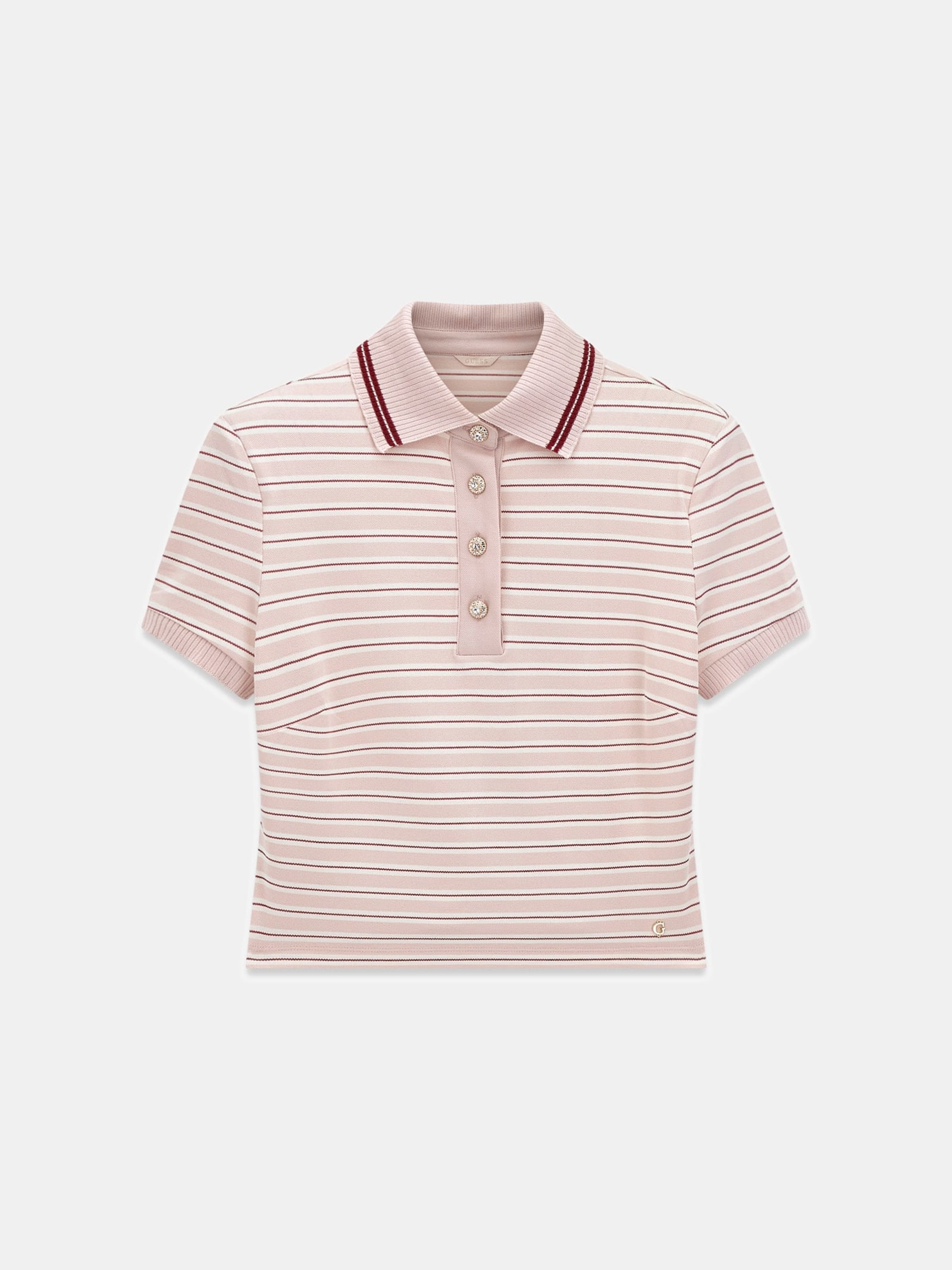 Guess Gestreepte Polo for women in roze
