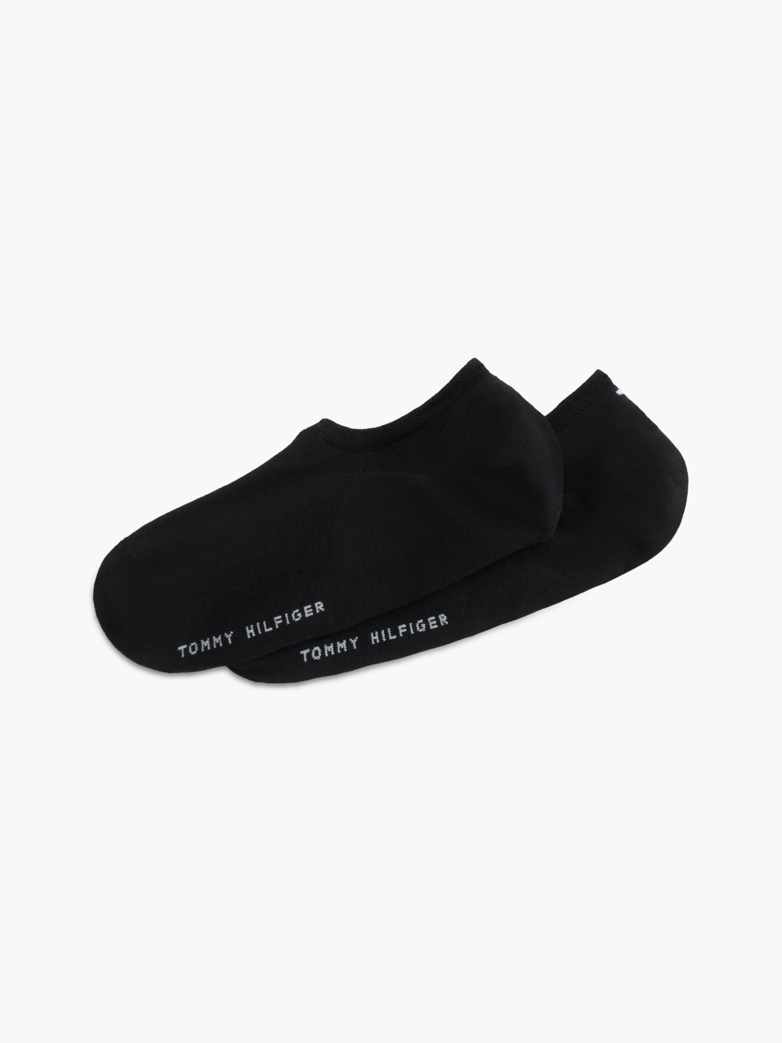 Tommy Hilfiger Set van 2 paar anti slip footie sokken met hak in zwart