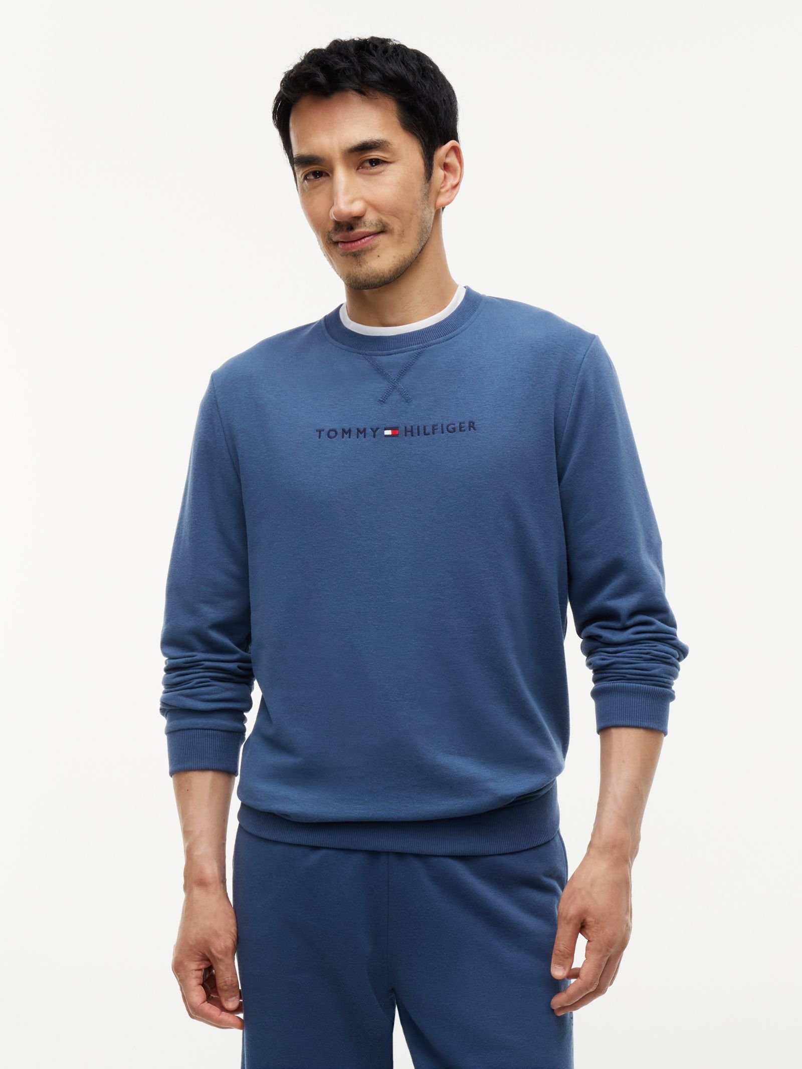 Tommy Hilfiger TH Original Loungesweatshirt van French Terry in blauw