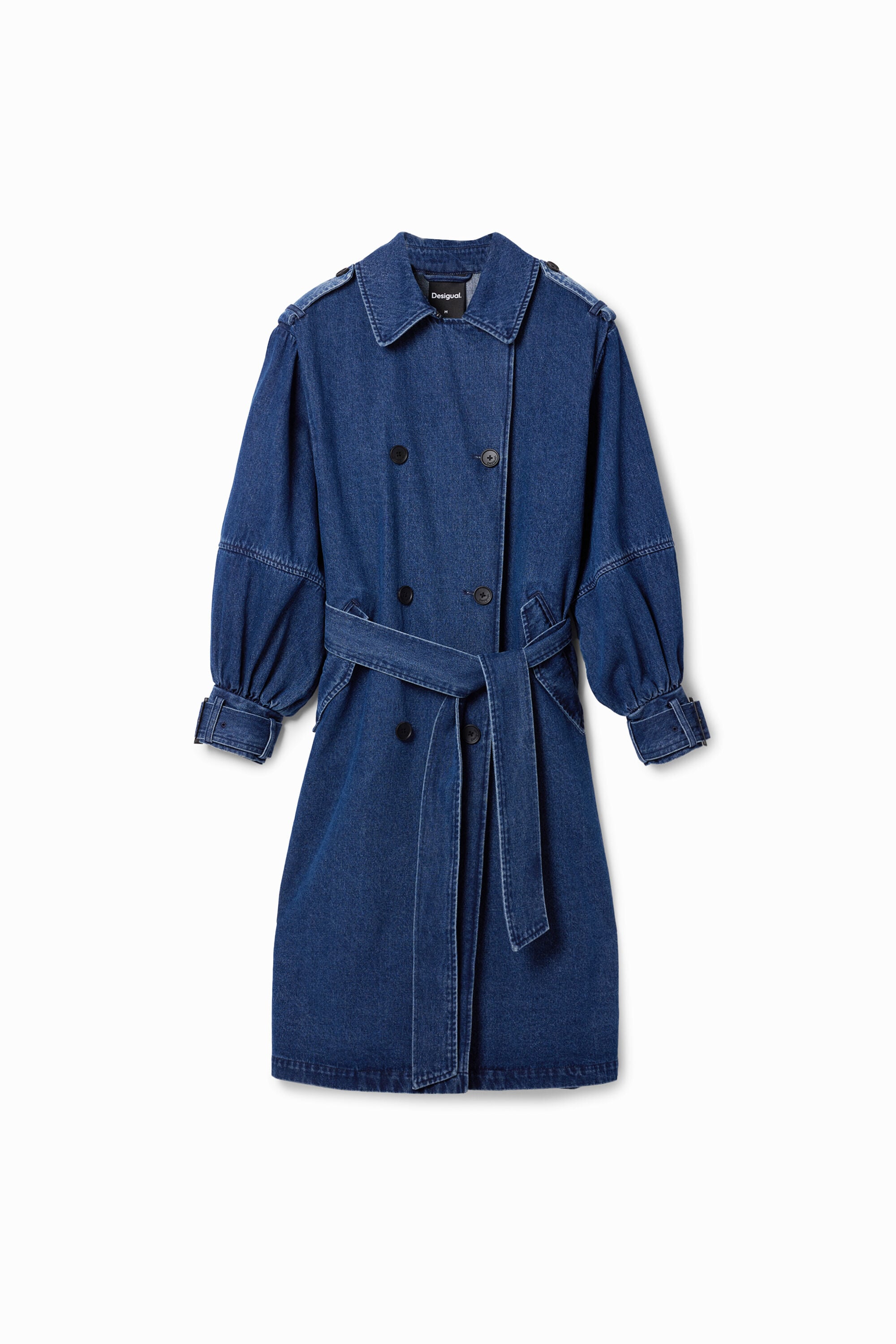 Desigual Oversized denim trenchcoat
