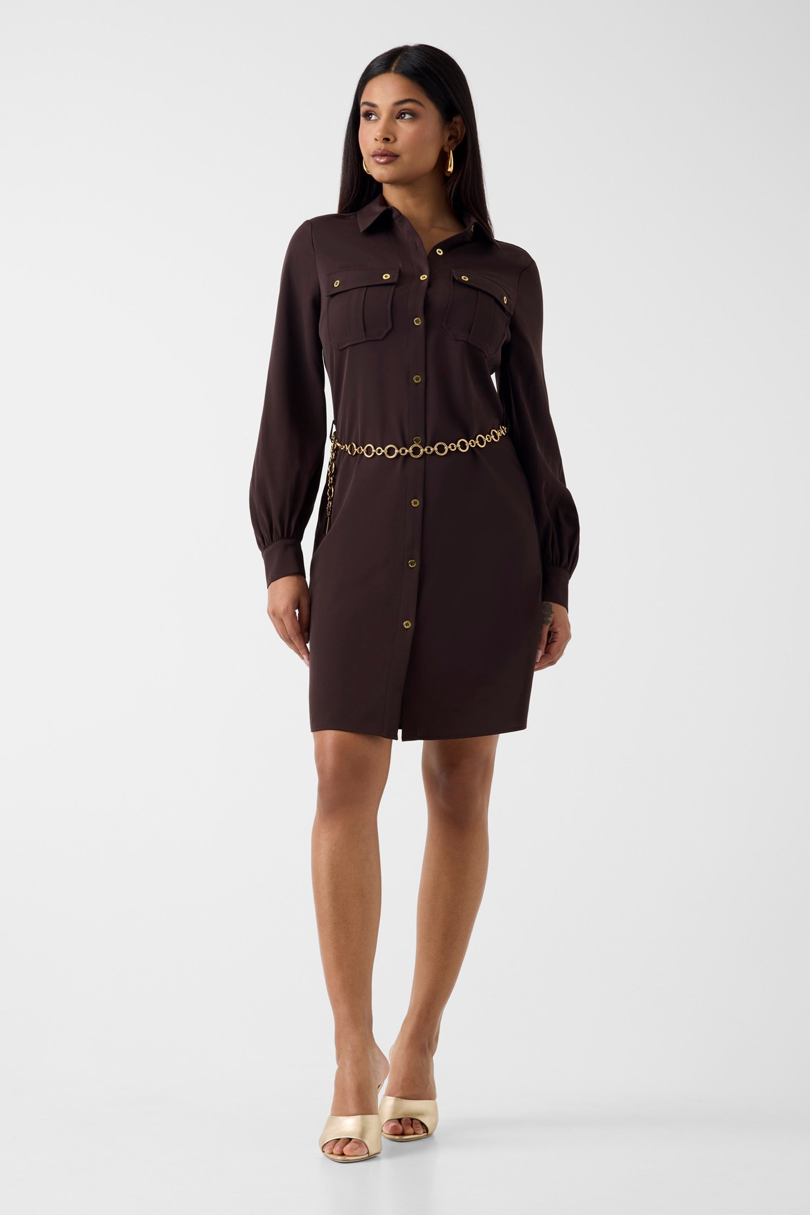 Guess Marciano Mini Blouse Dress