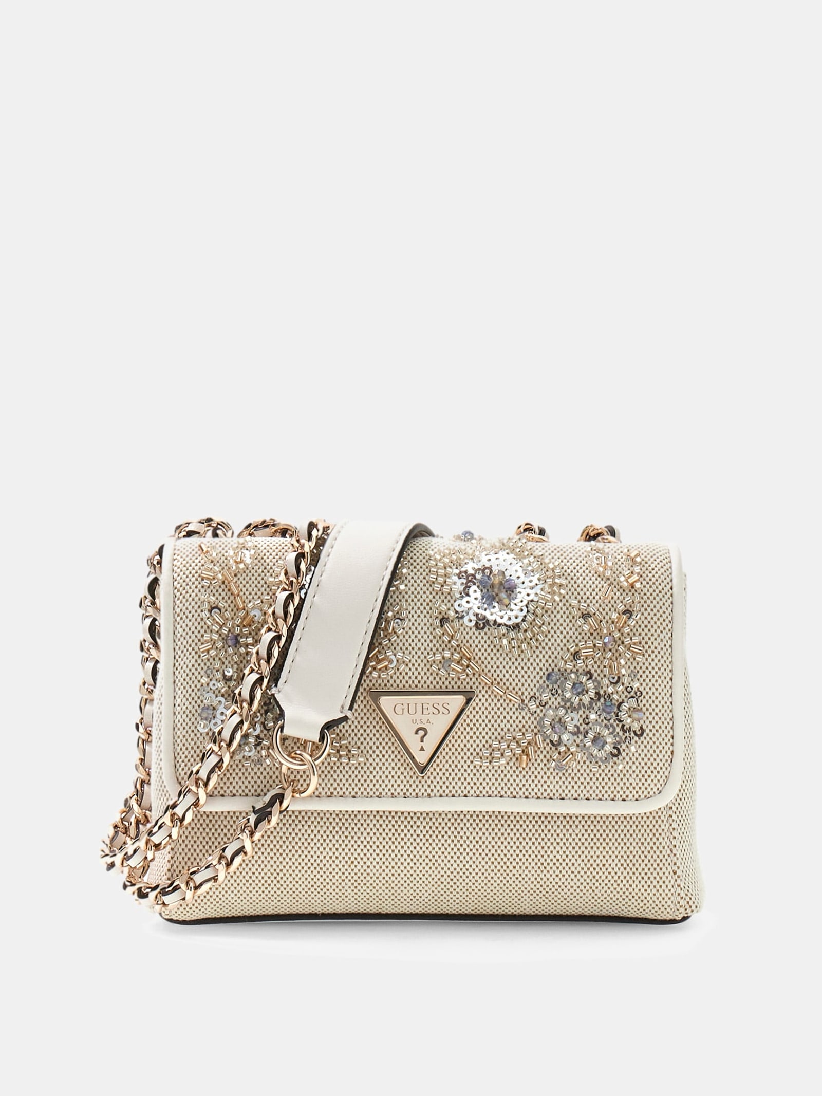 Guess Giully Mini Tas in beige