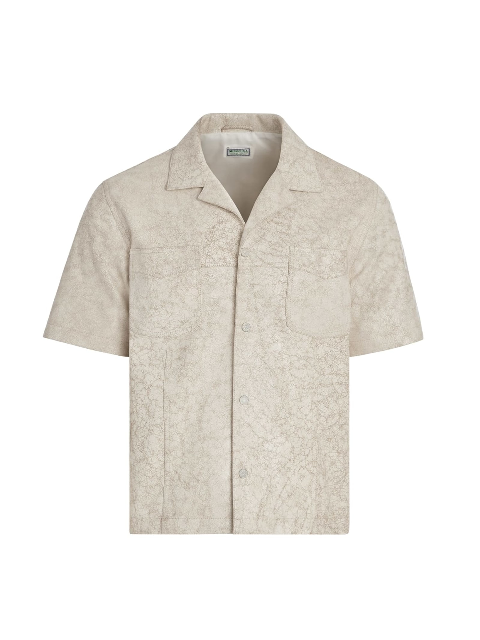 Guess Shirt Van Craquelé-Leer