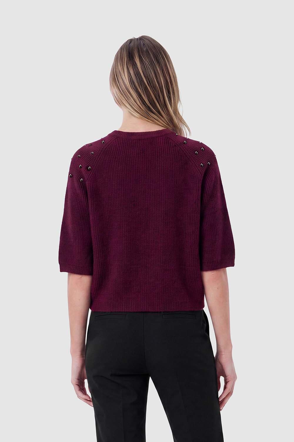In Shape Pullover Imelda Bordeaux Rood dames