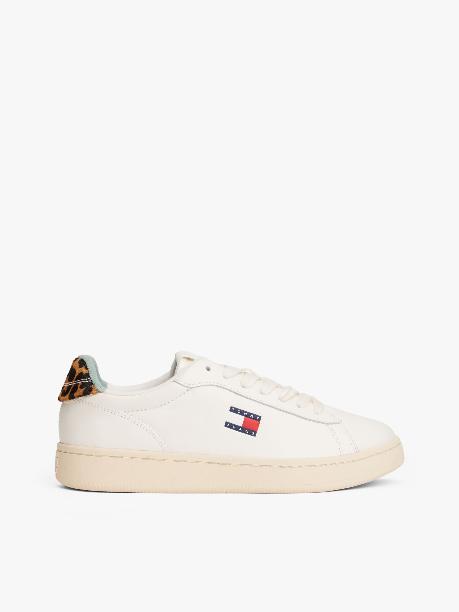 Tommy Jeans Archive Court Sneaker met Luipaardprint