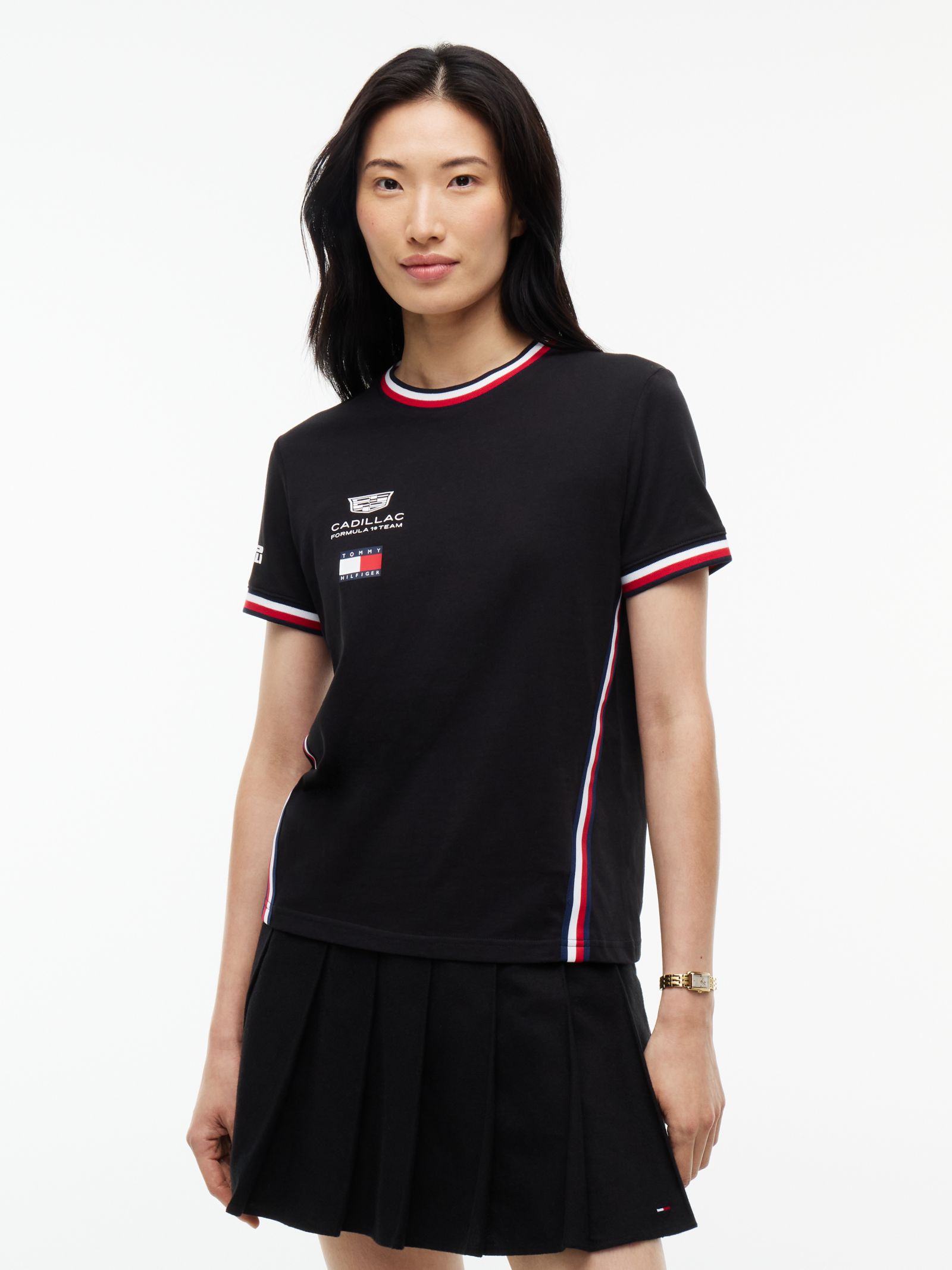 Tommy Hilfiger TH X Cadillac Formula 1® Team T-shirt met logo op de rug