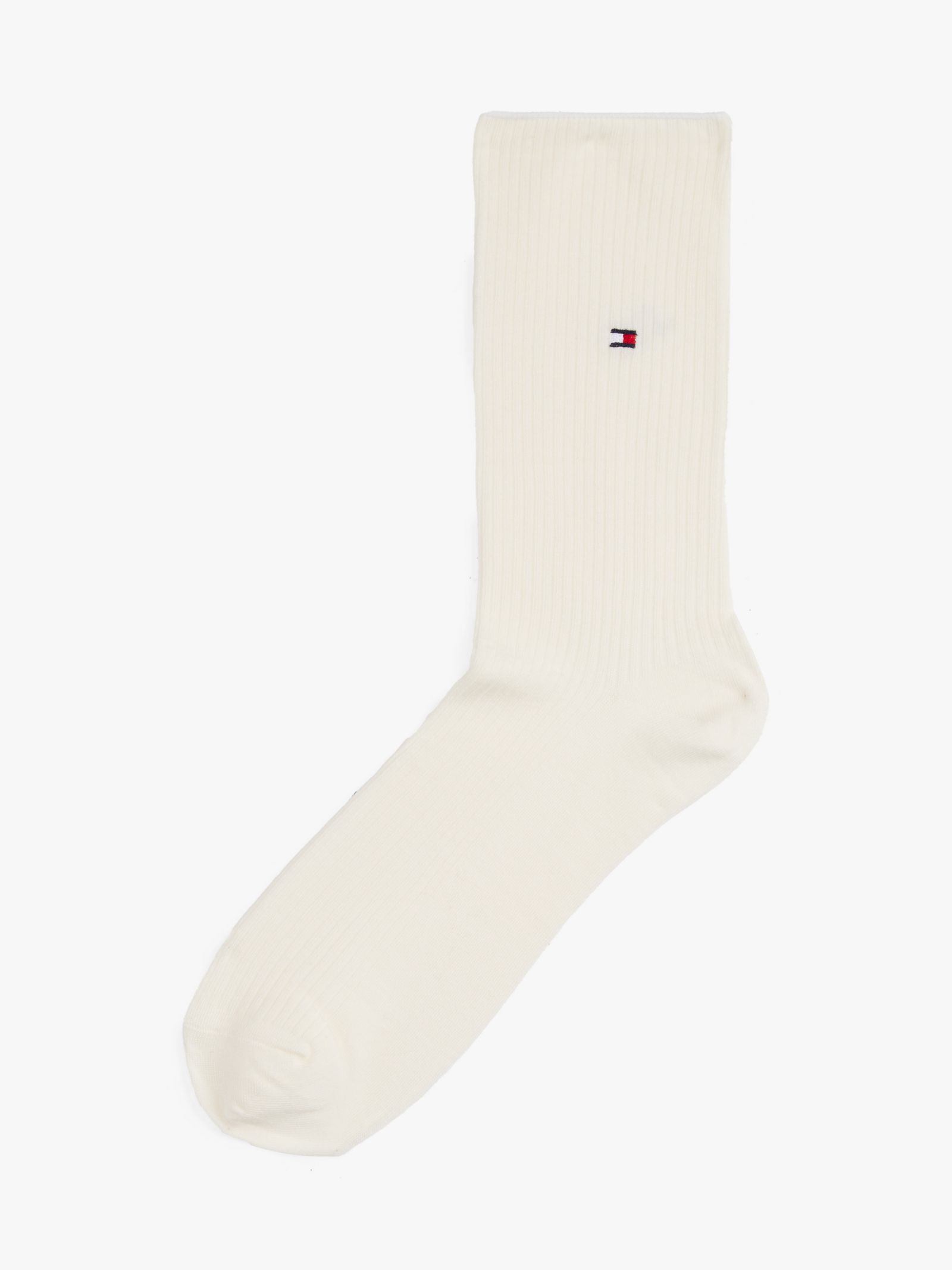 Tommy Hilfiger Ribgebreide Sokken in wit