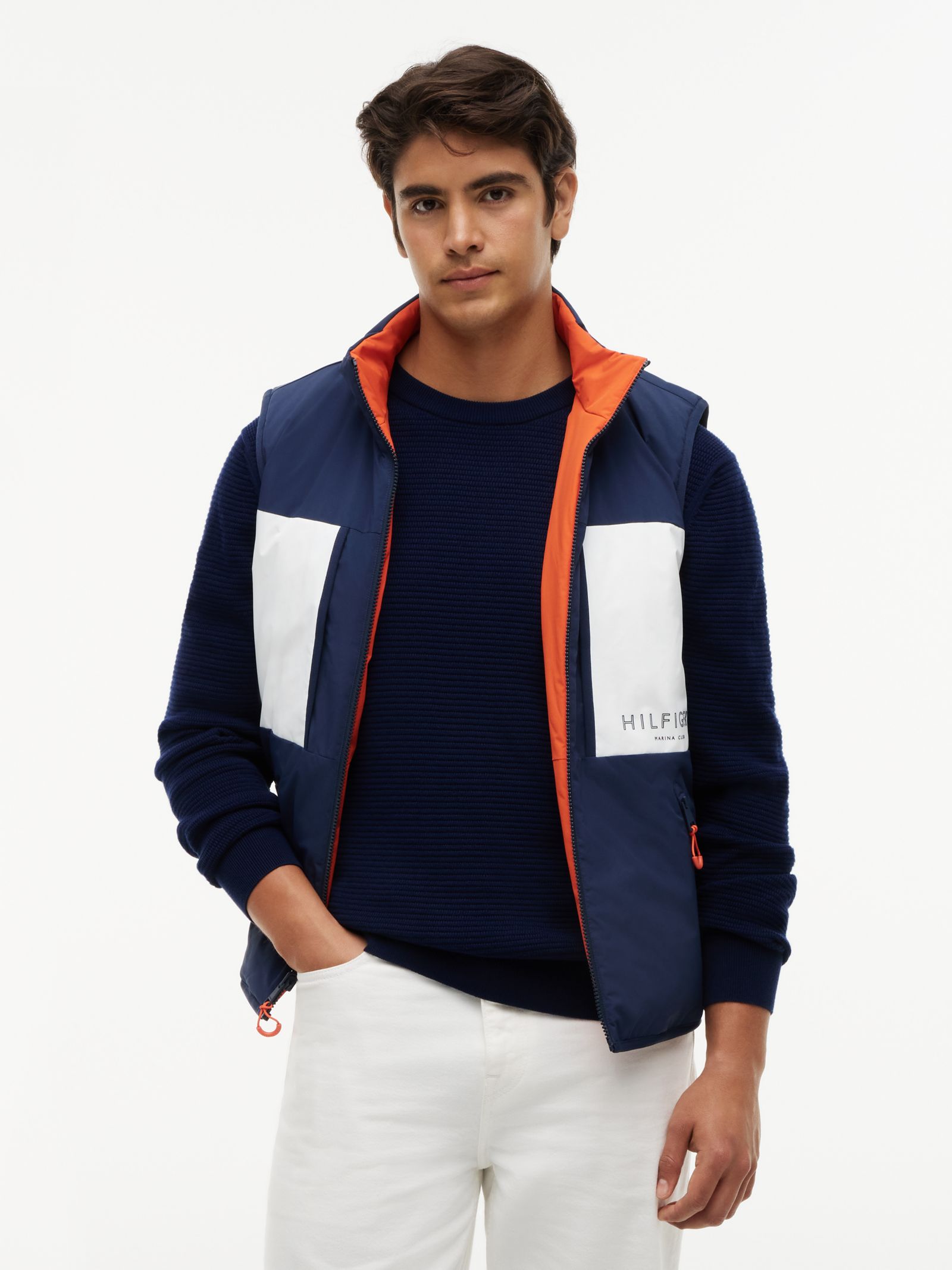 Tommy Hilfiger Reversible Regatta Bodywarmer met rits