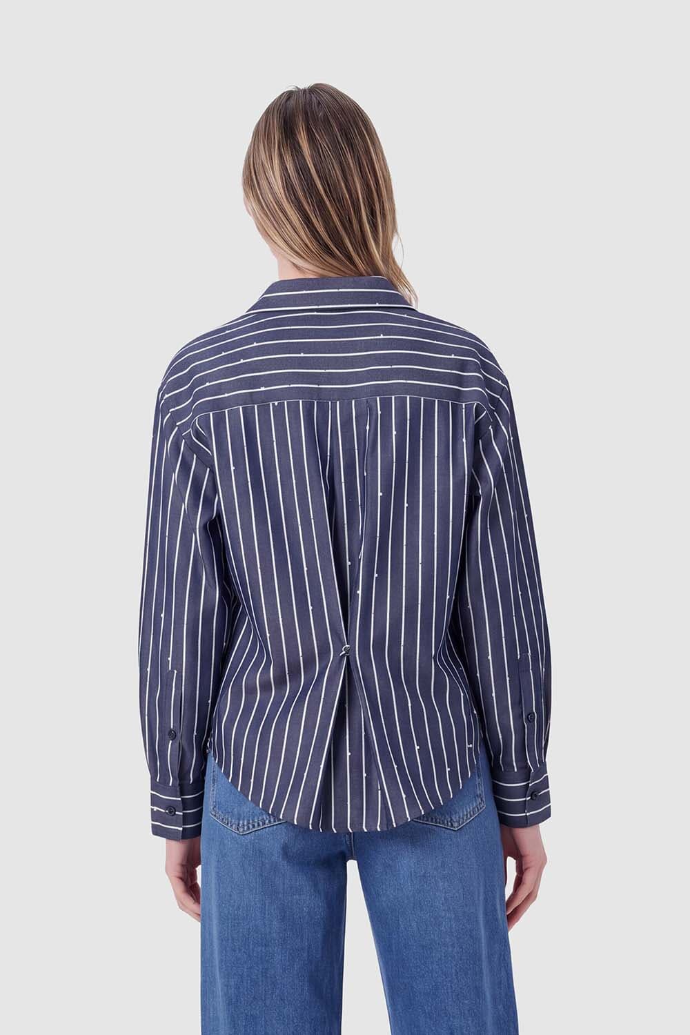 Florez Blouse Lone Jeans Light dames