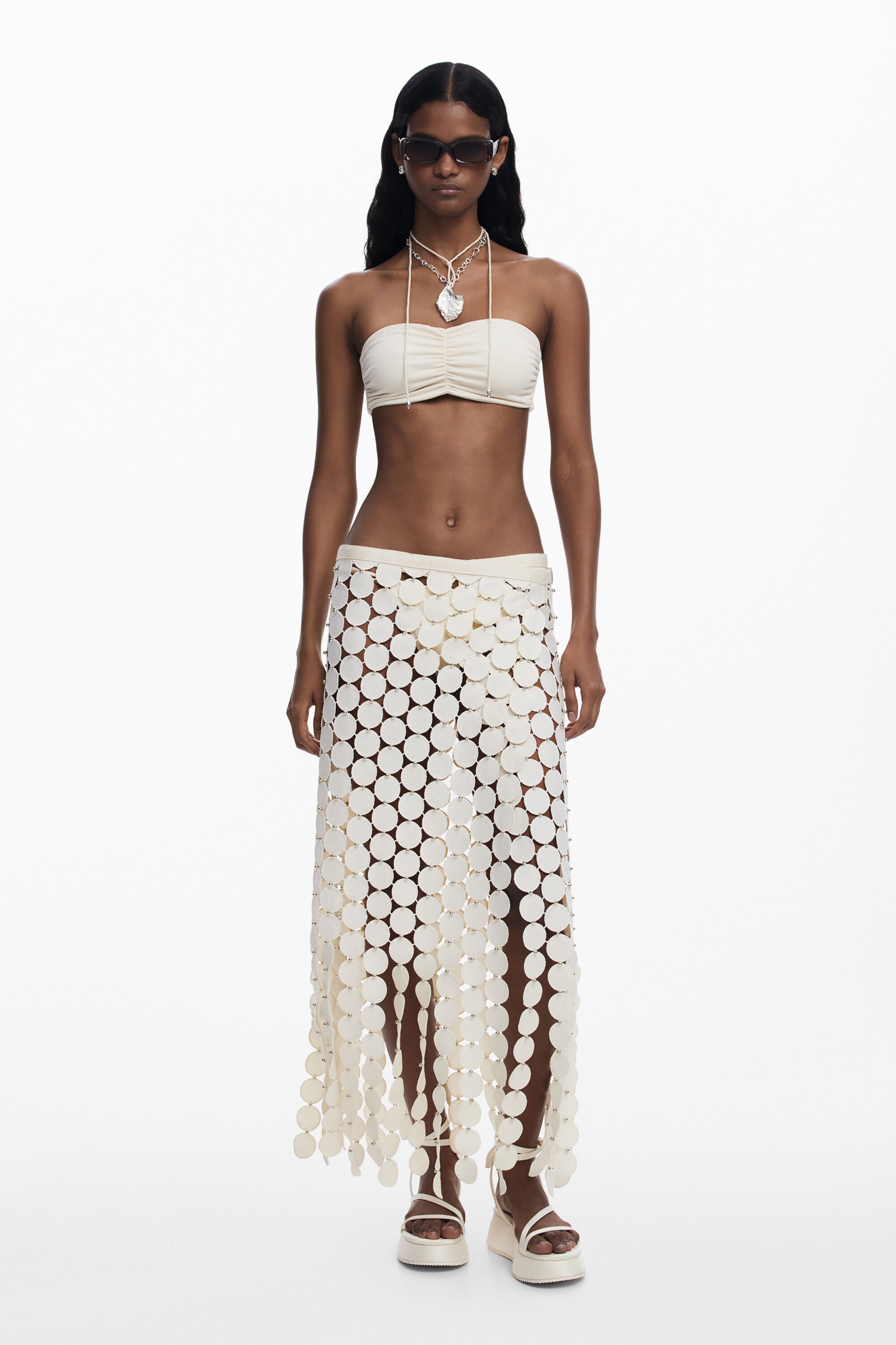 Desigual Catwalk-rok in wit