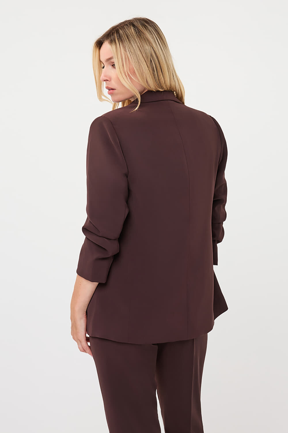 Esqualo Blazer 3/4 Mouw Bruin dames
