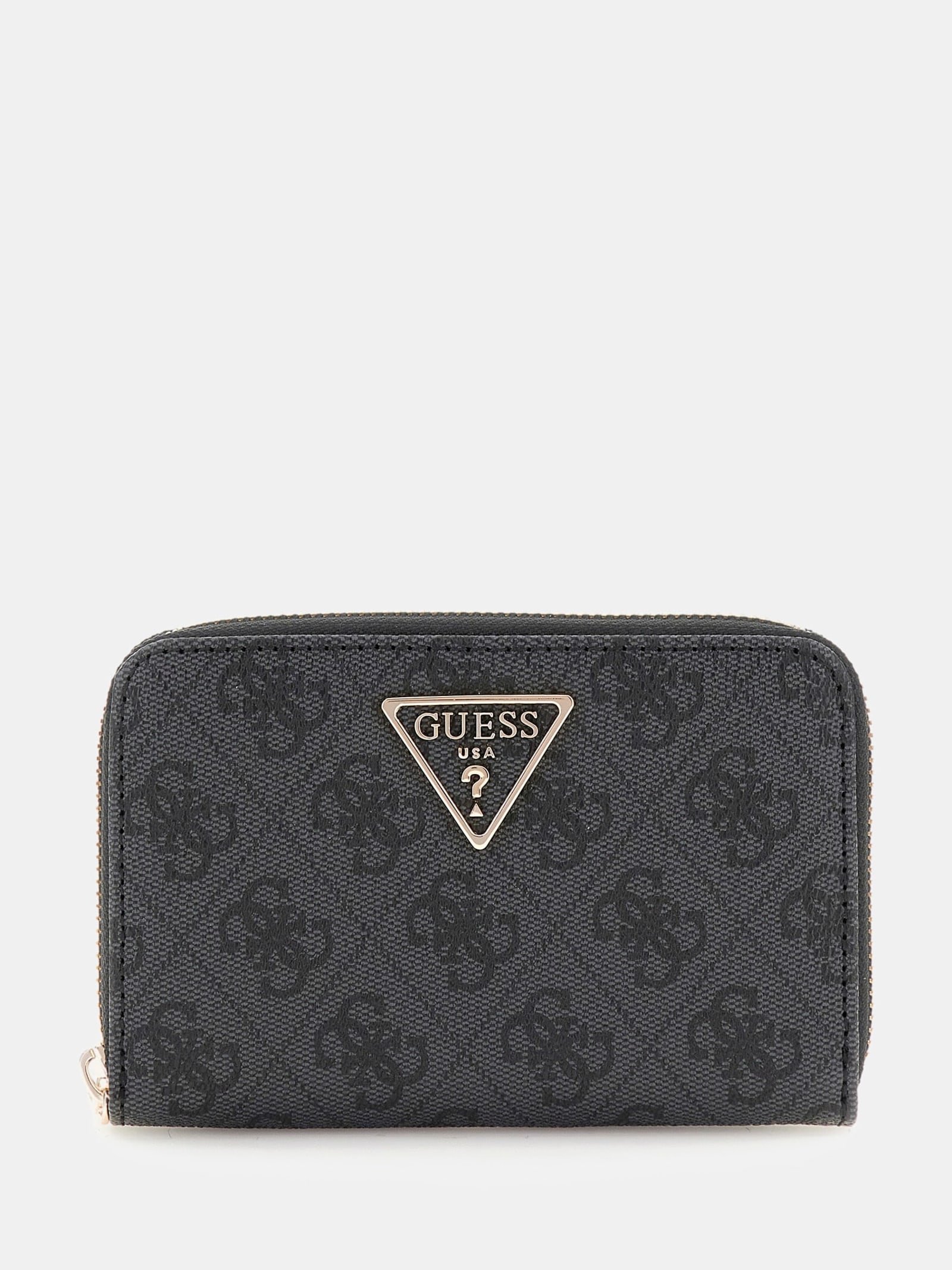 Guess Mini-Portefeuille Laurel 4G-Logo in zwart