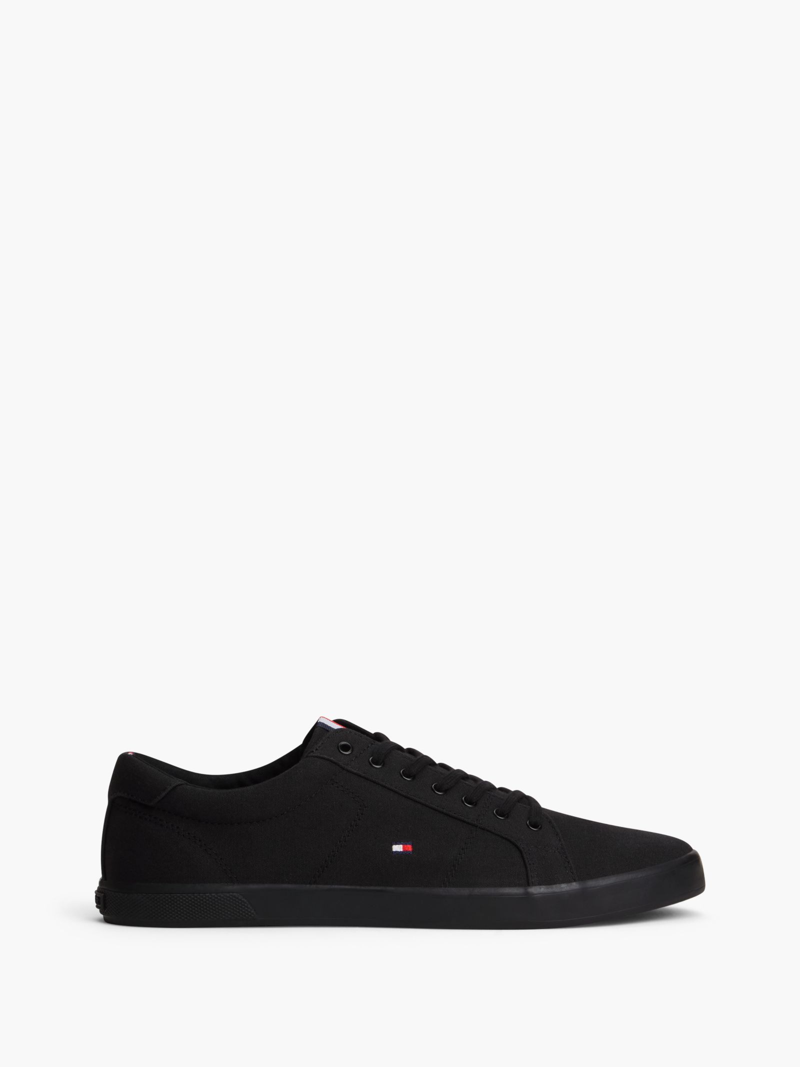 Tommy Hilfiger Sneaker van canvas met veters in zwart