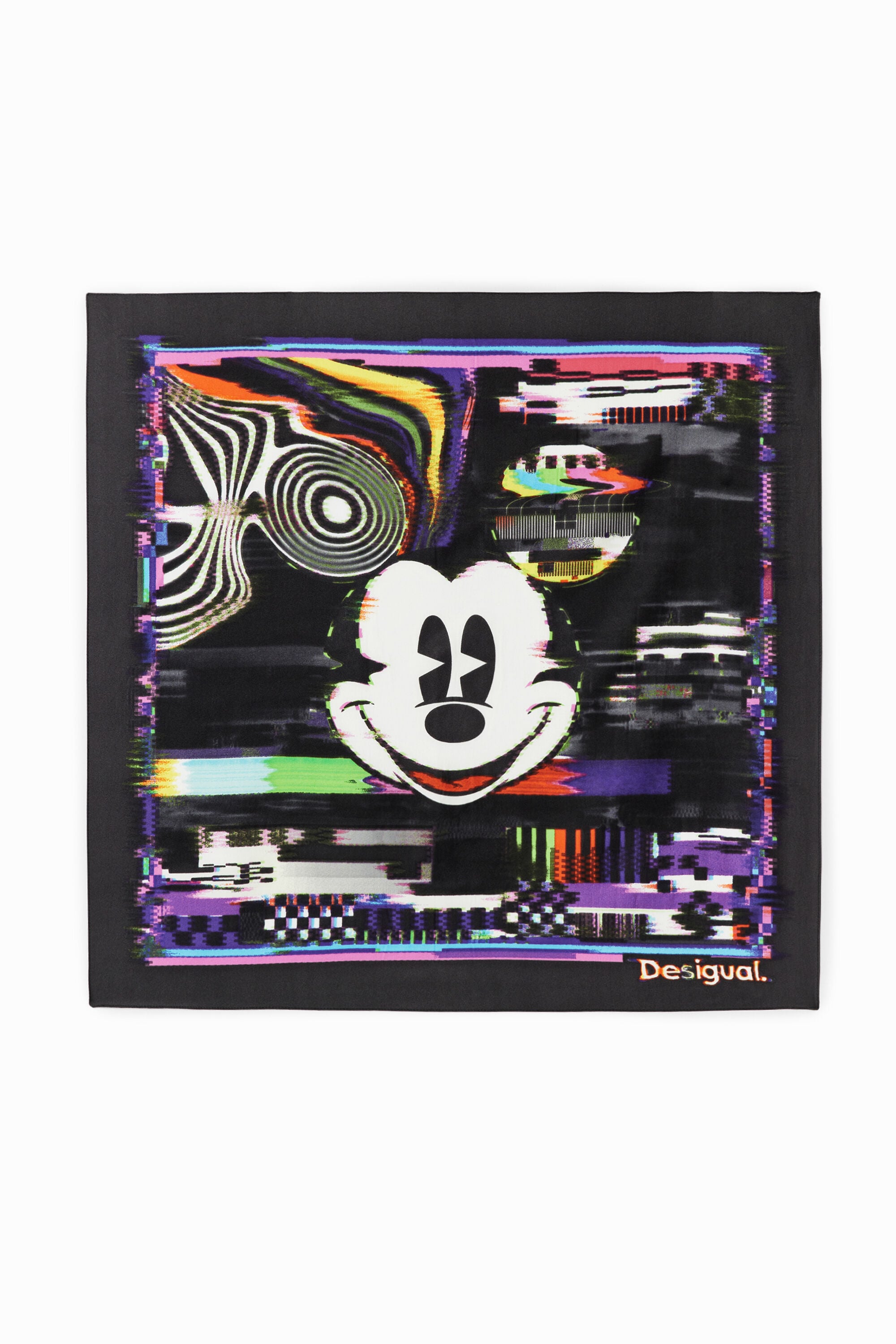 Desigual Vierkante sjaal met Mickey Mouse