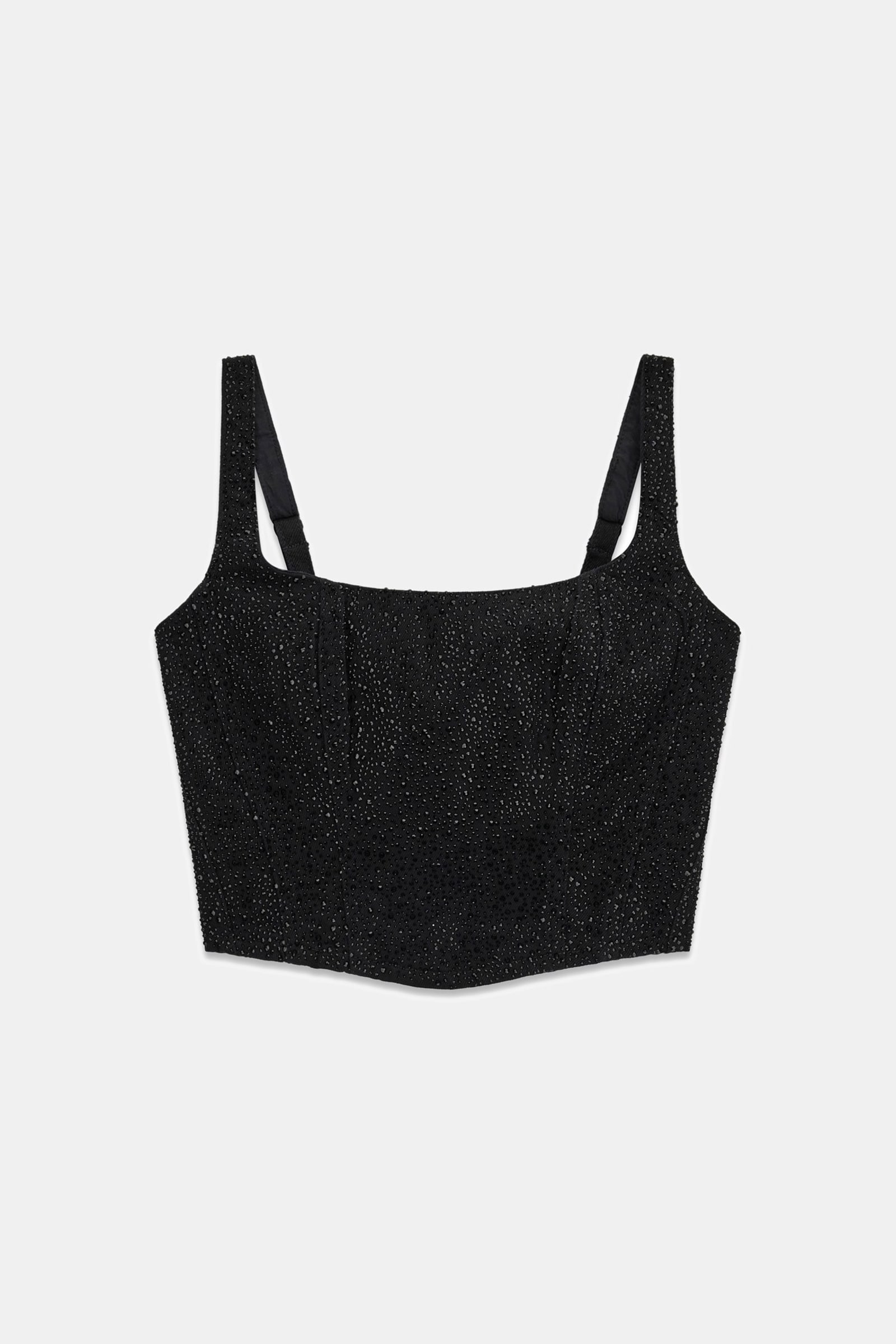 Guess Denim Bustier in zwart