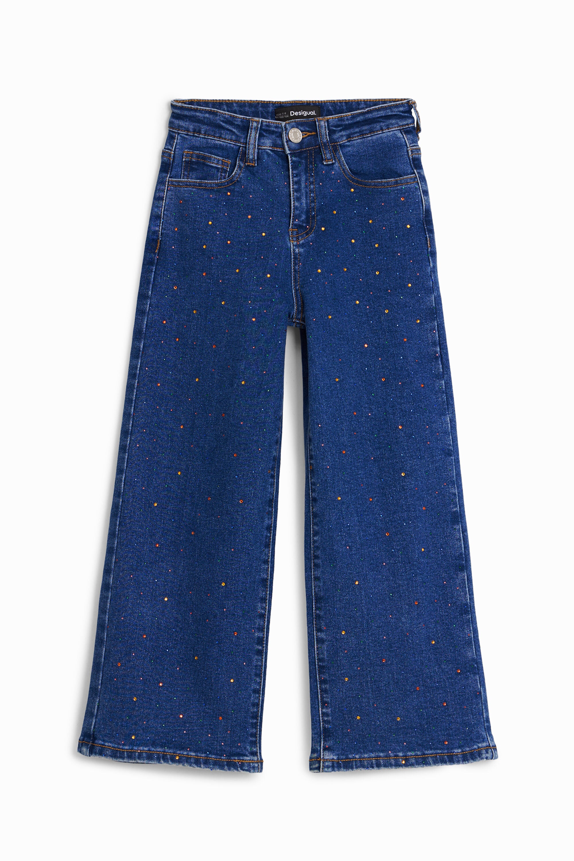 Desigual Lange jeans met stippen