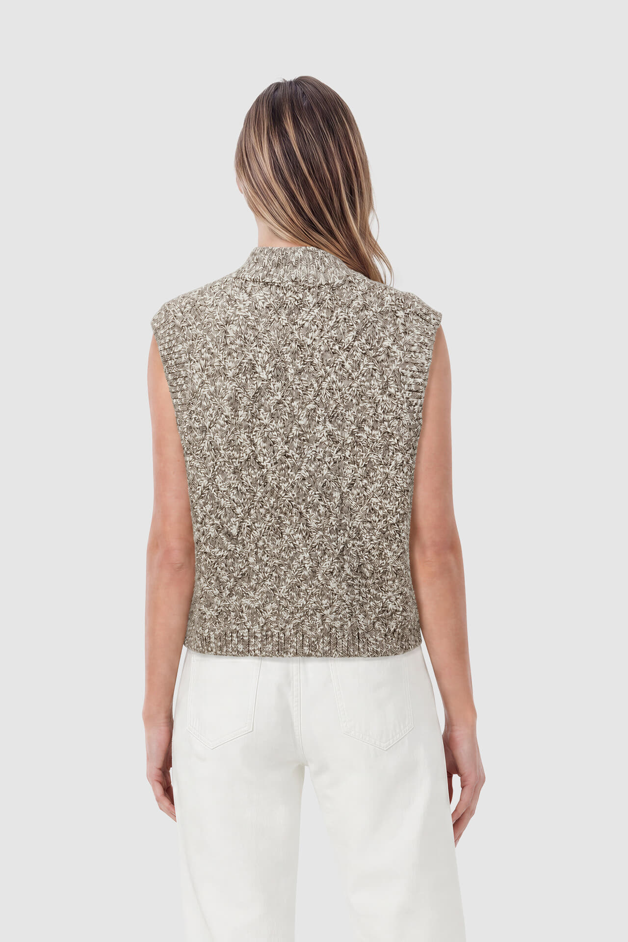 Bloomings Gilet Lurex Bruin dames