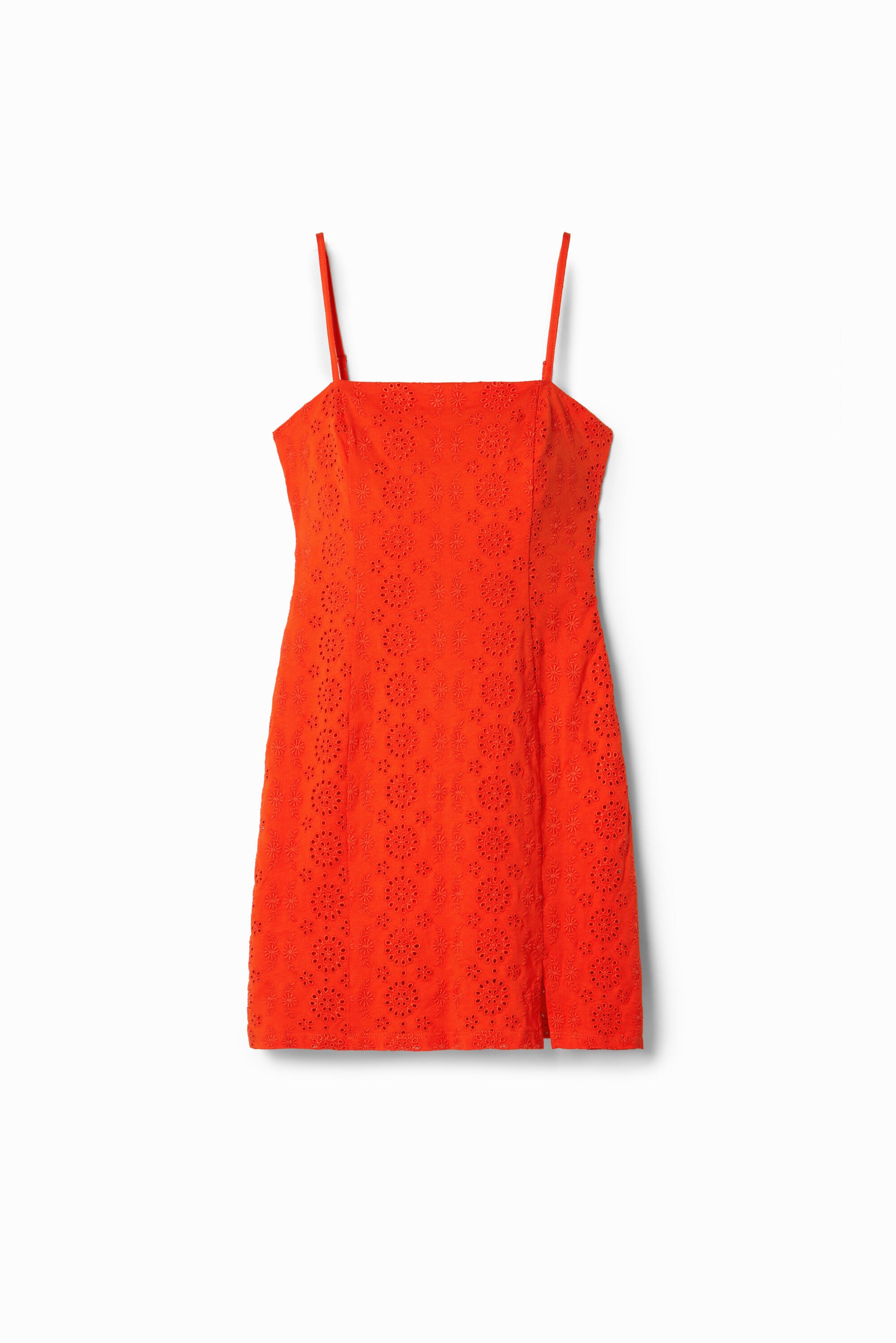 Desigual Korte jurk met broderie anglaise