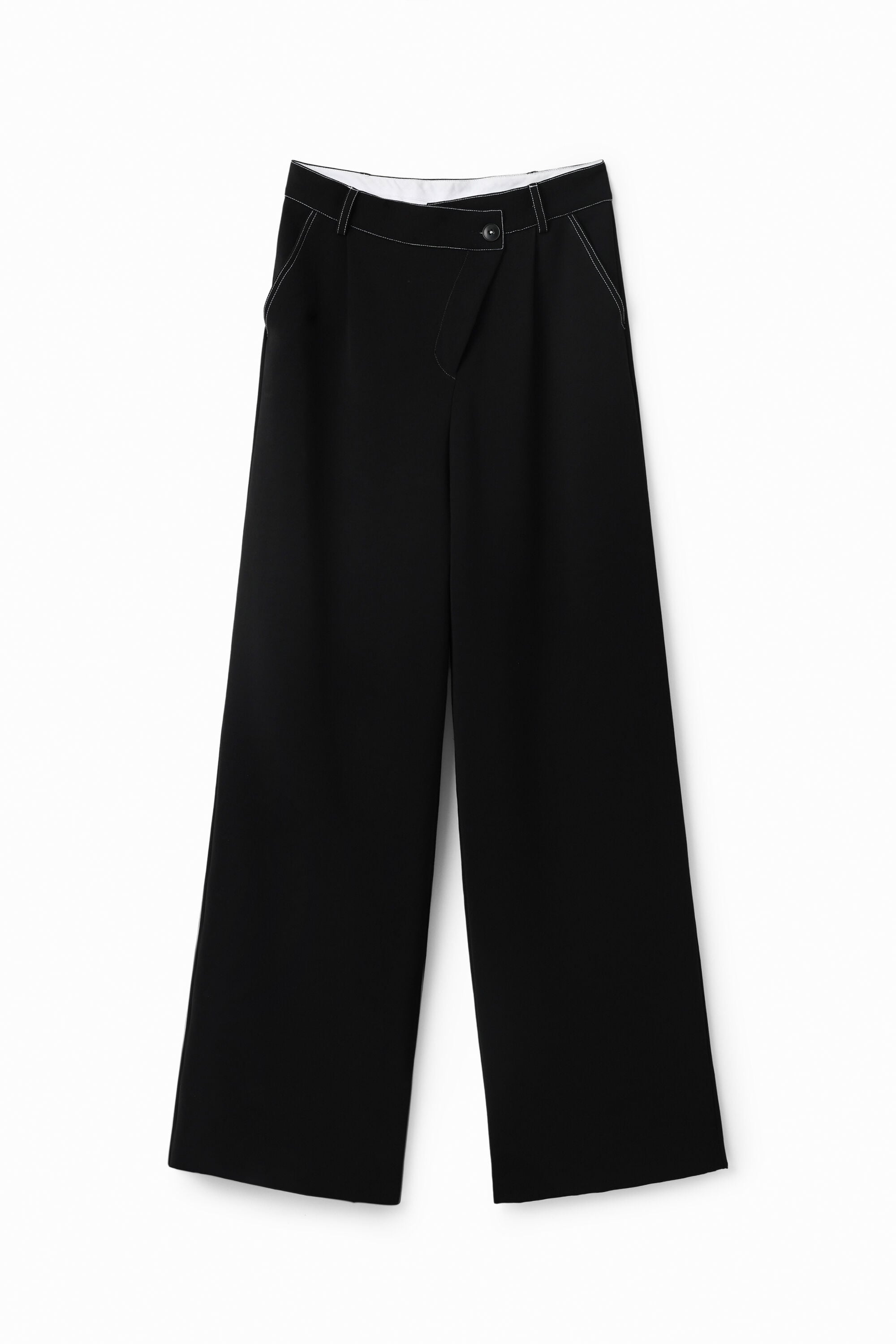 Desigual Twisted broek met figuurnaden