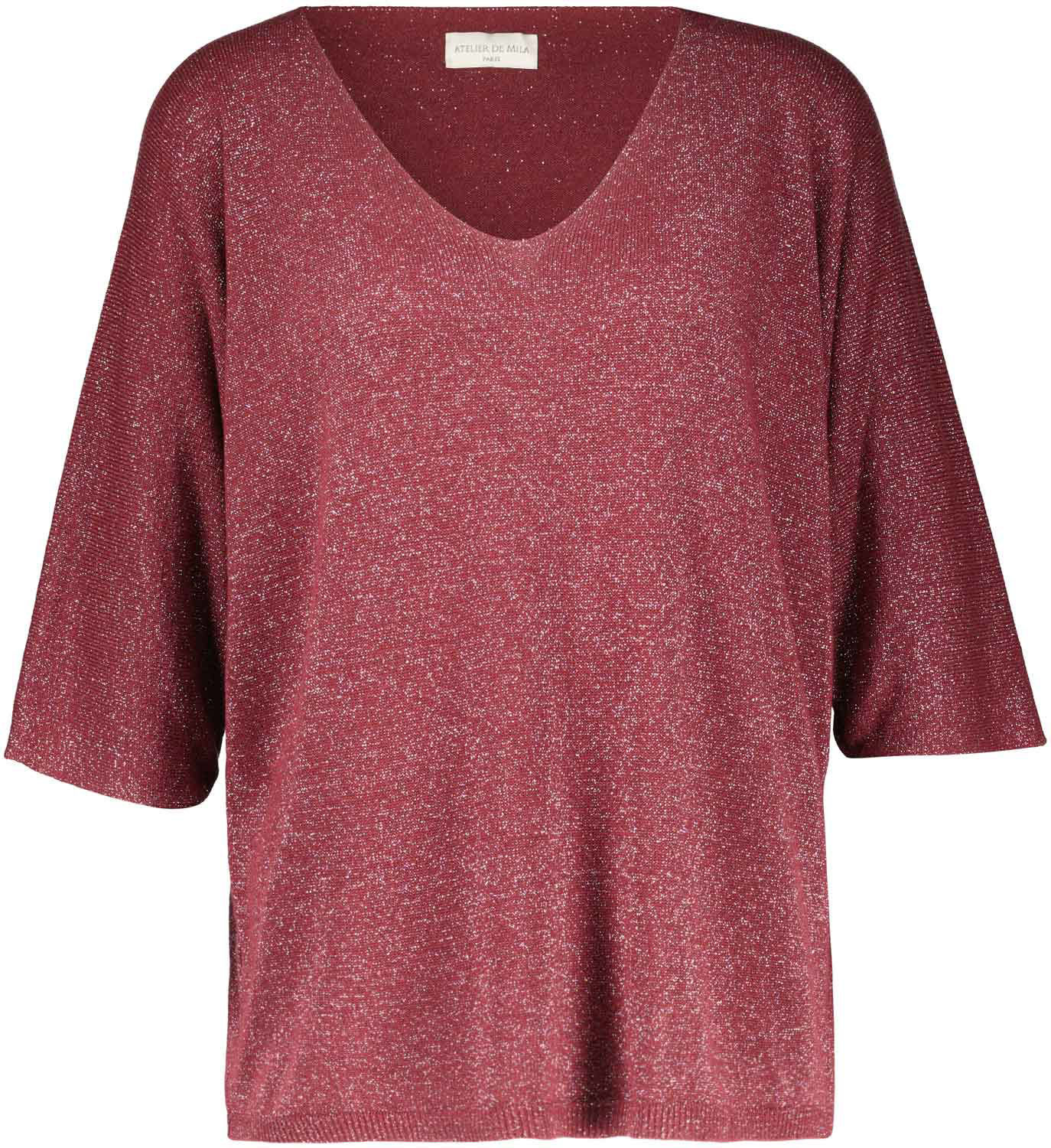 Bomont Glittertop Ros Bordeaux Rood dames