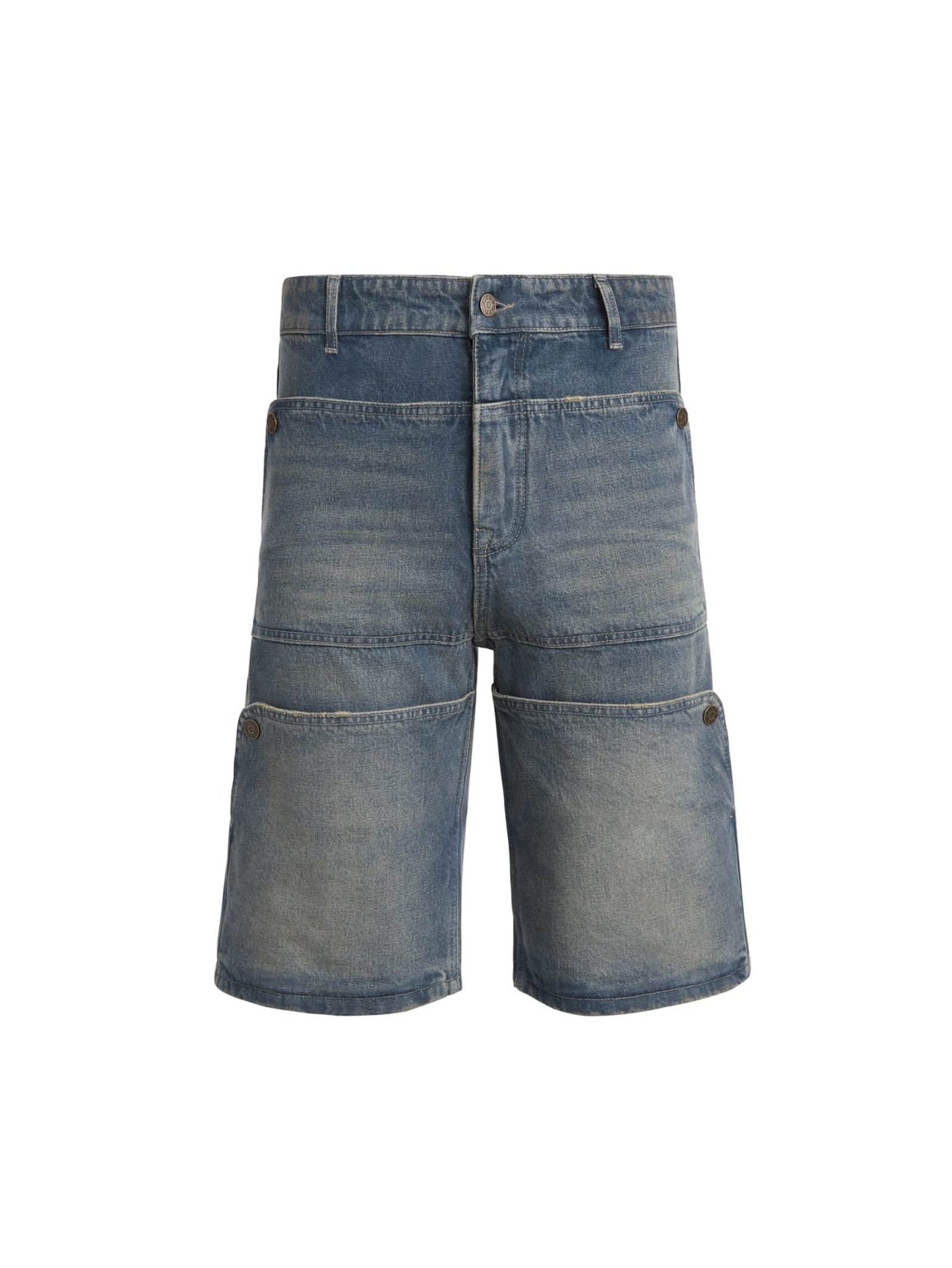 Guess Relaxed Denim Shorts Normale Taille in blauw