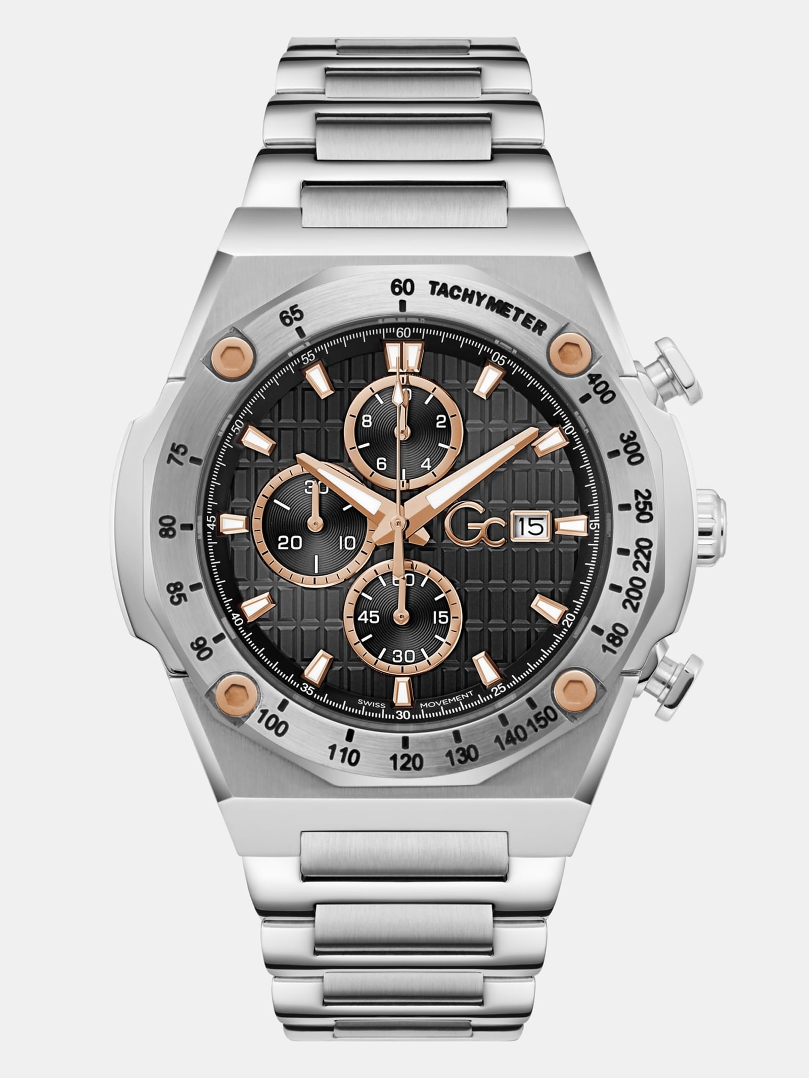 Guess Gc Roestvrijstalen Horloge 45 Mm