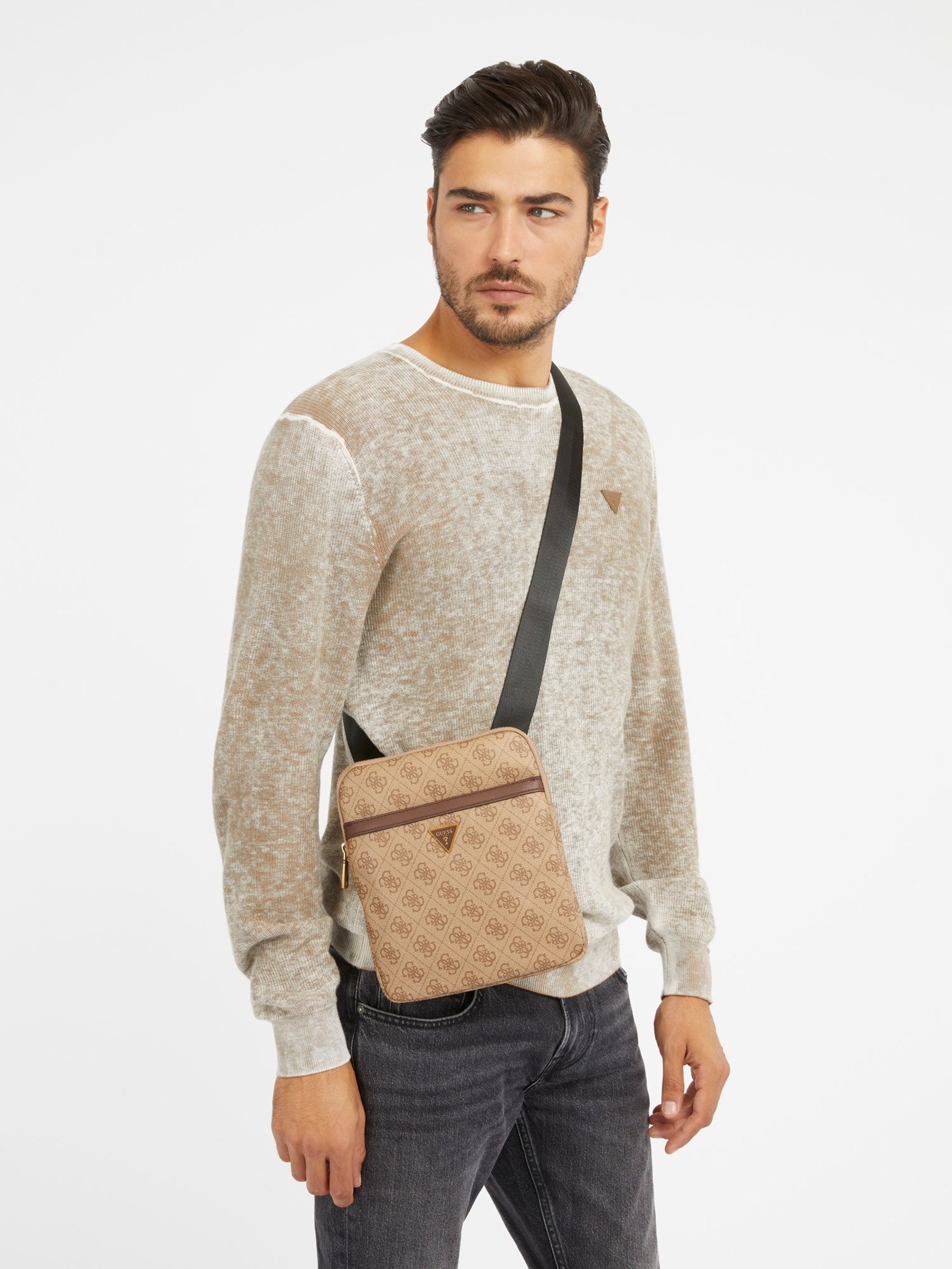 Guess Mini-Schoudertas Milano Smart in beige
