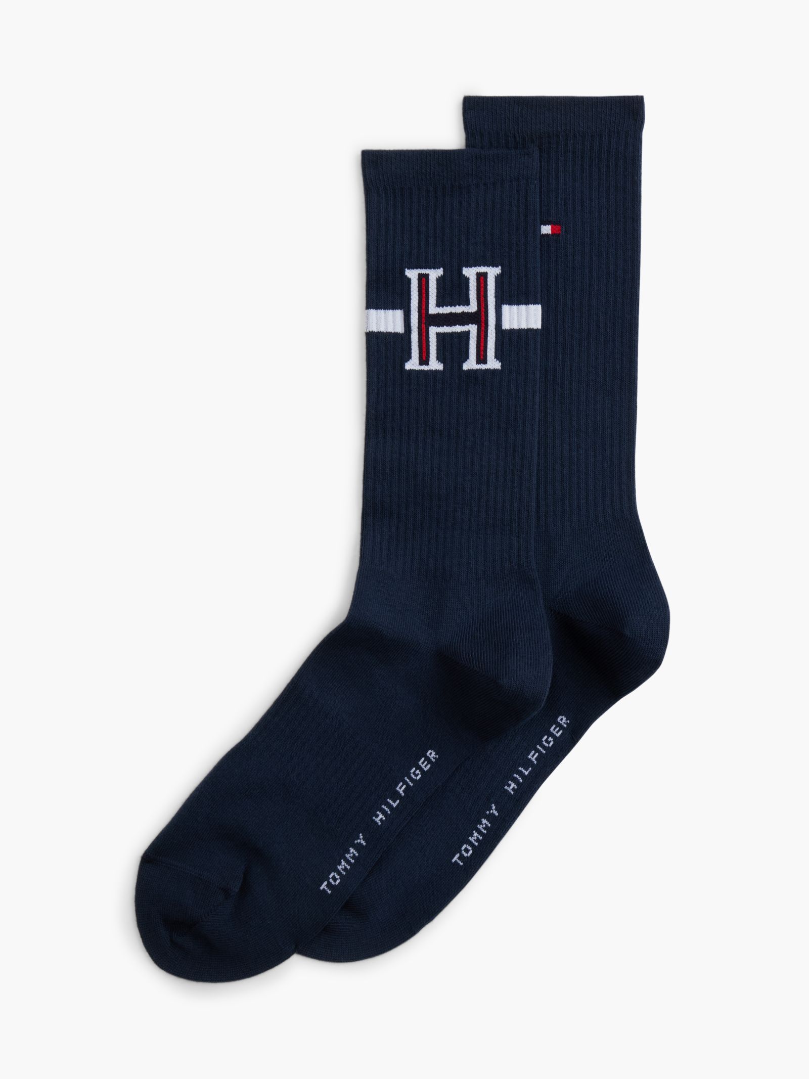 Tommy Hilfiger Set van 2 paar sportsokken met voetboogsteun in marine