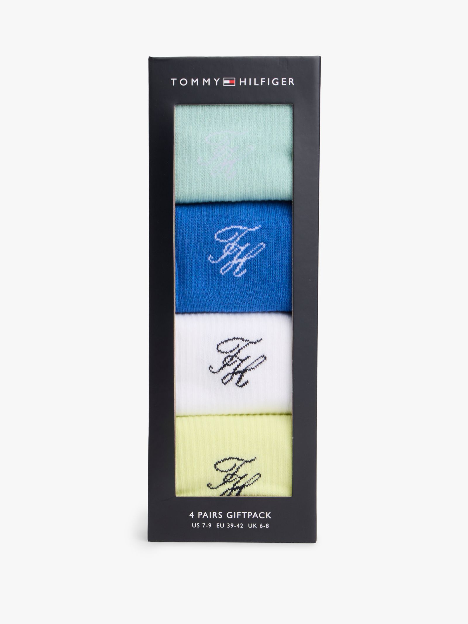Tommy Hilfiger Cadeaubox met 4 paar sokken met TH Monogram