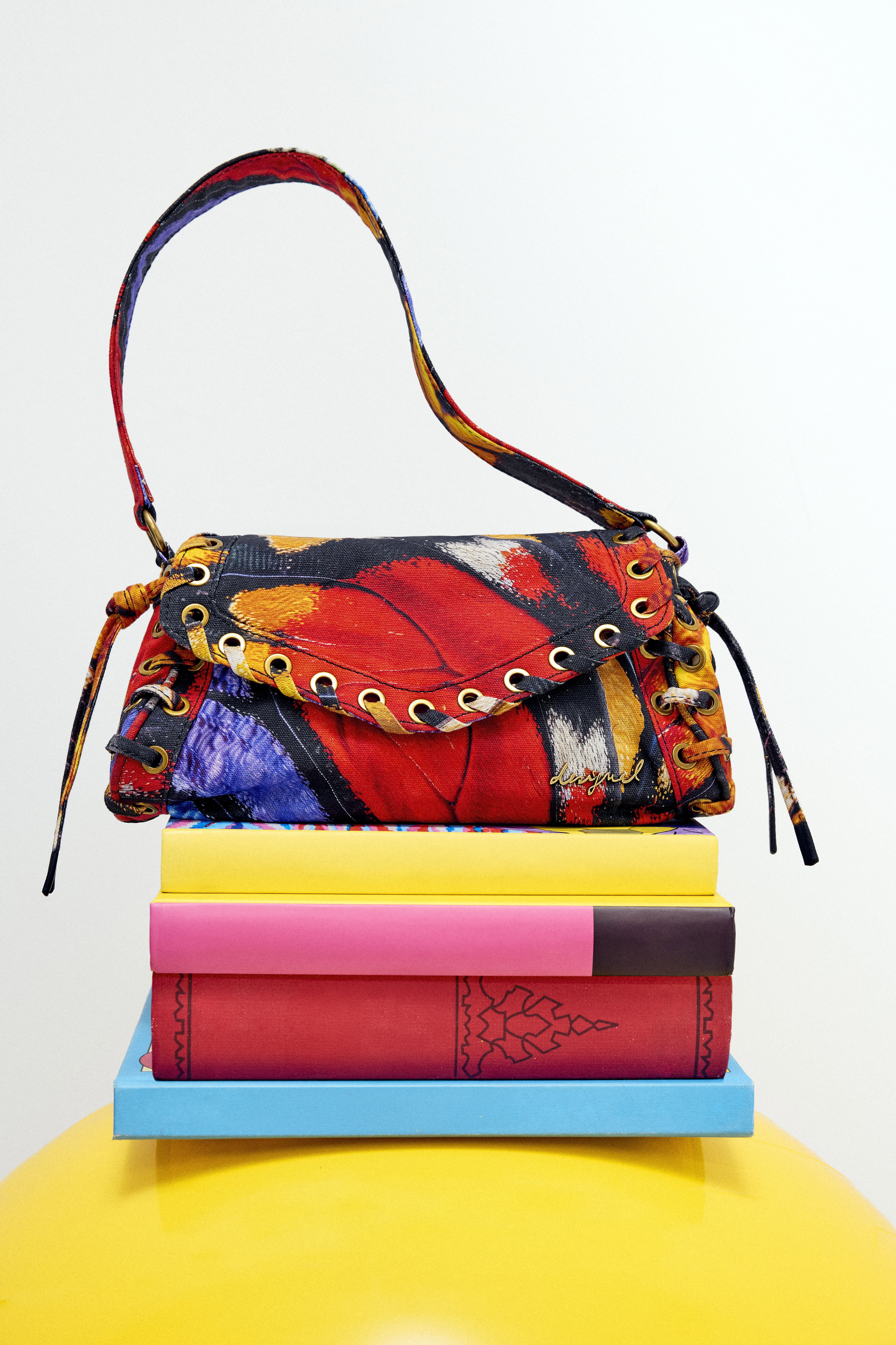 Desigual Middelgrote tas met print in multicolor
