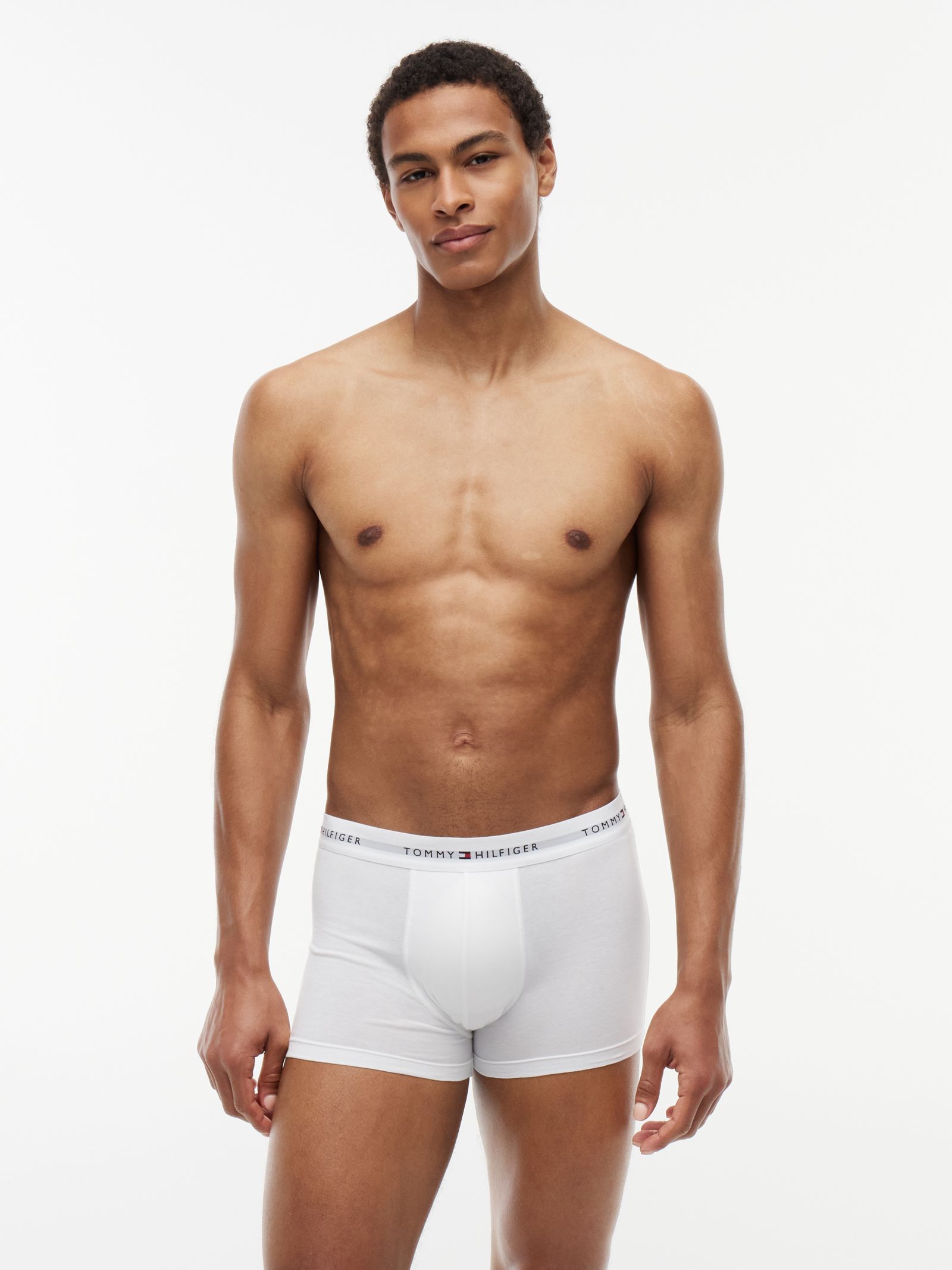 Tommy Hilfiger set van 3 boxershorts met signature logotaille in wit