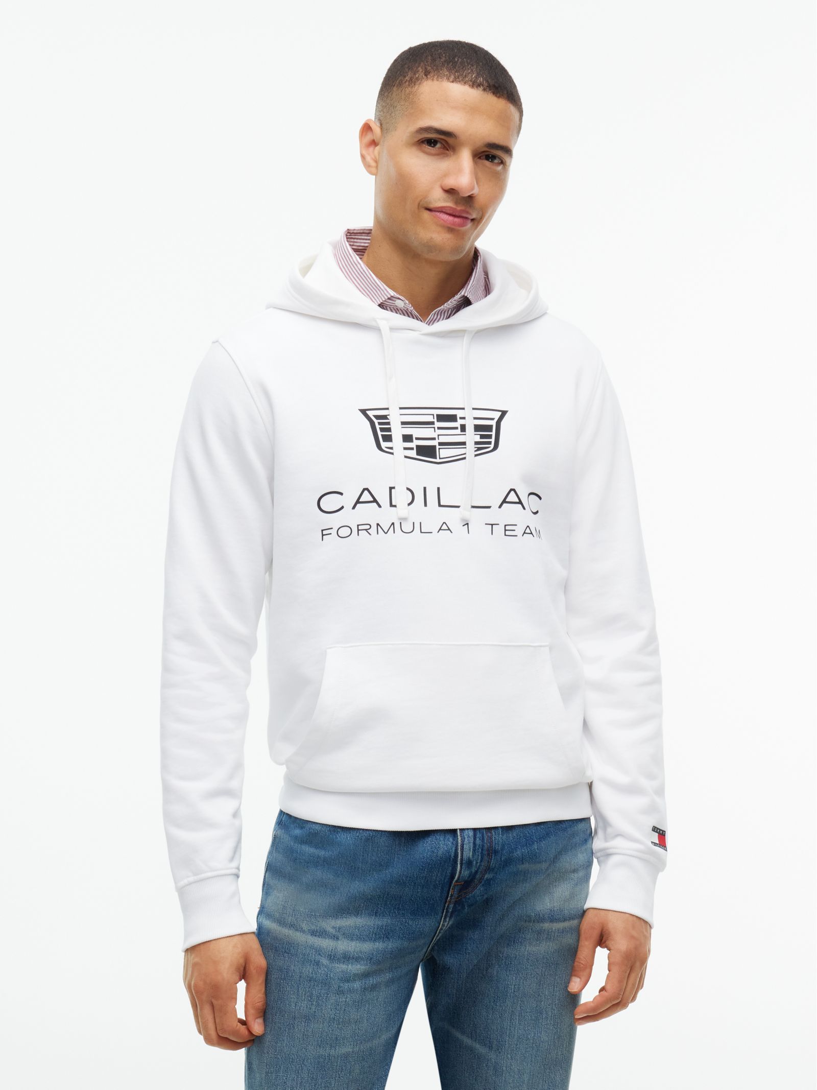 Tommy Hilfiger TH X Cadillac Formula 1® Hoodie met teamwapenlogo in wit