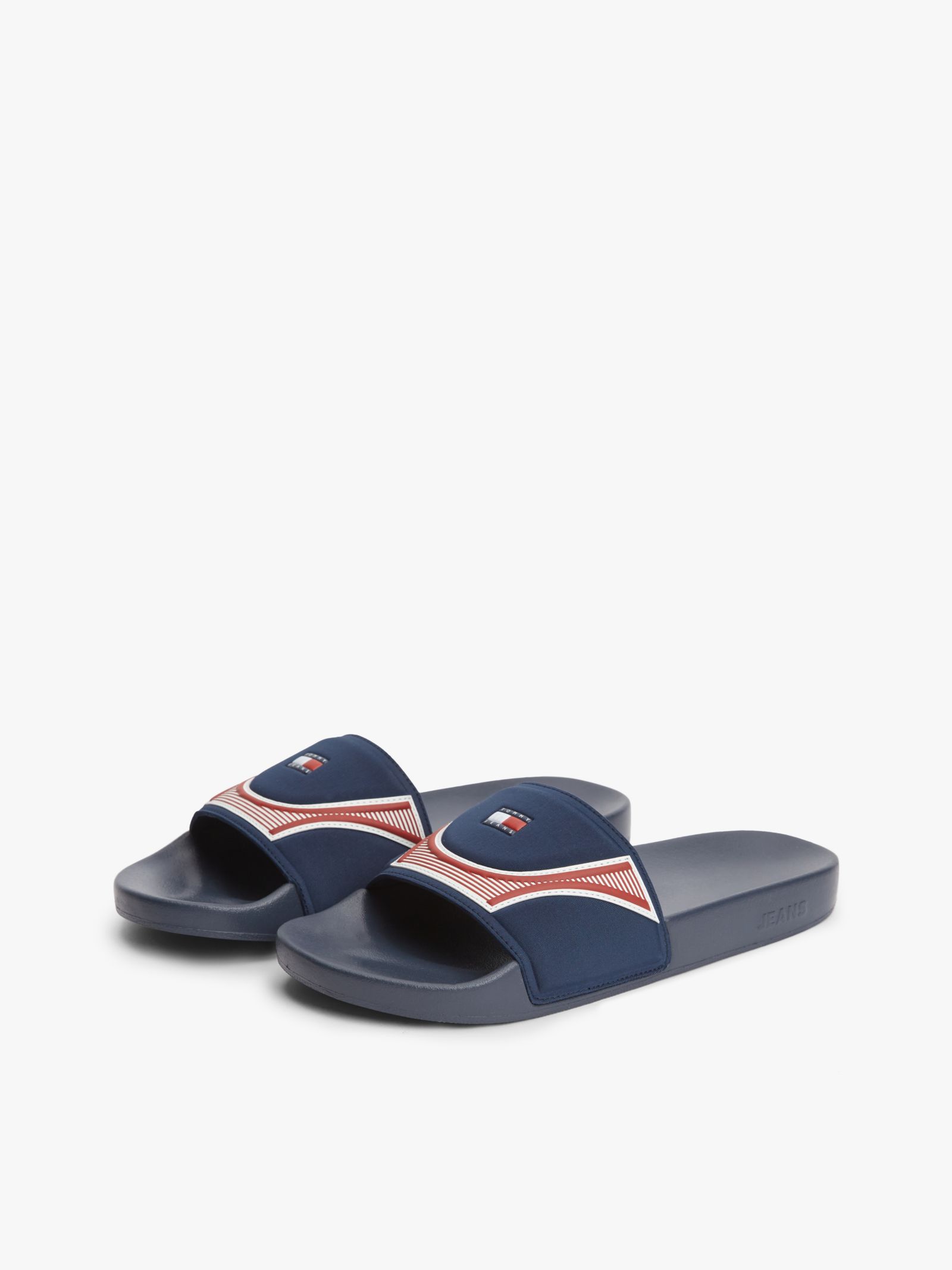 Tommy Jeans Badslipper met logoband in marine