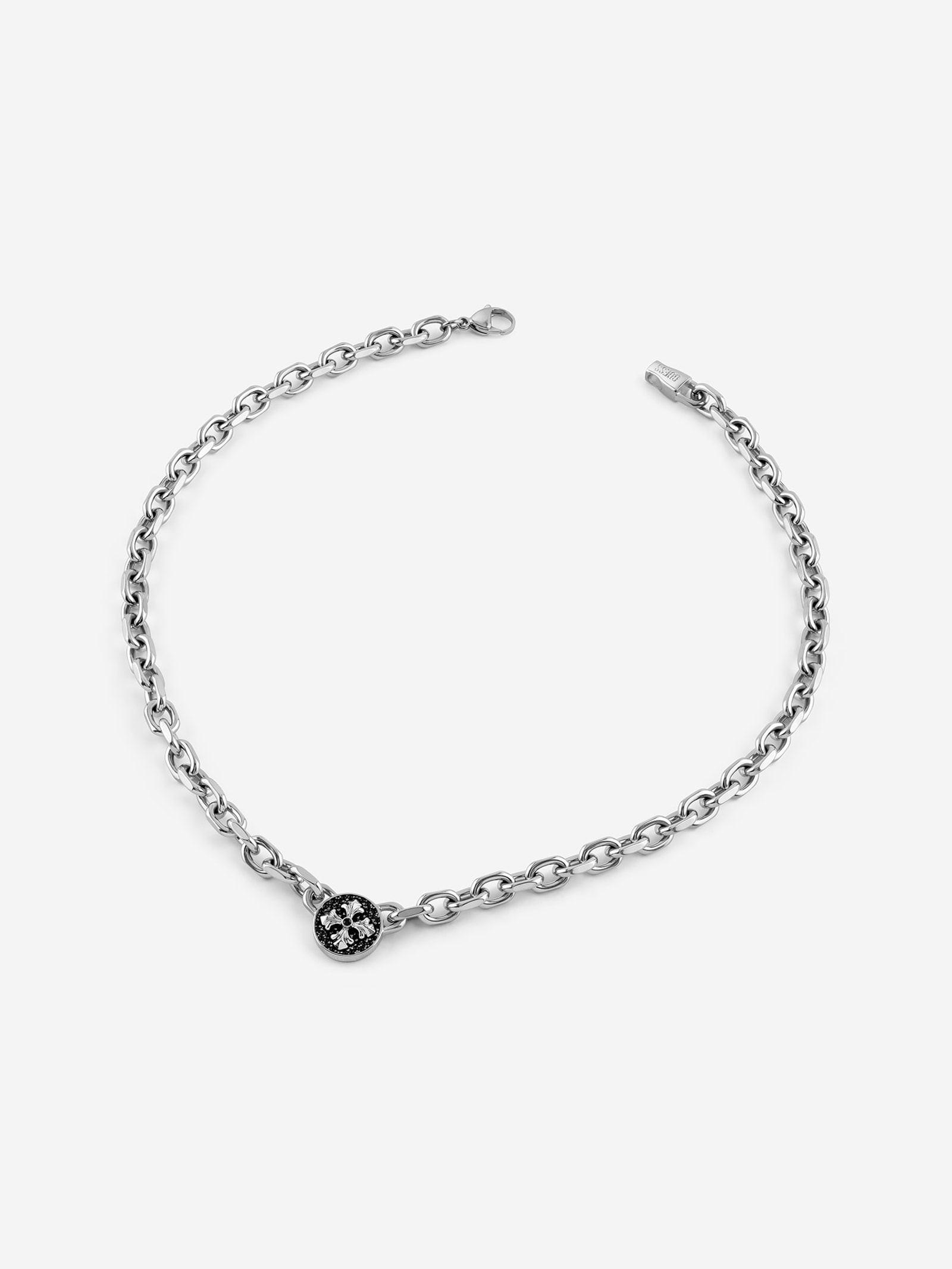 Guess Savage Rebel Ketting in zilver