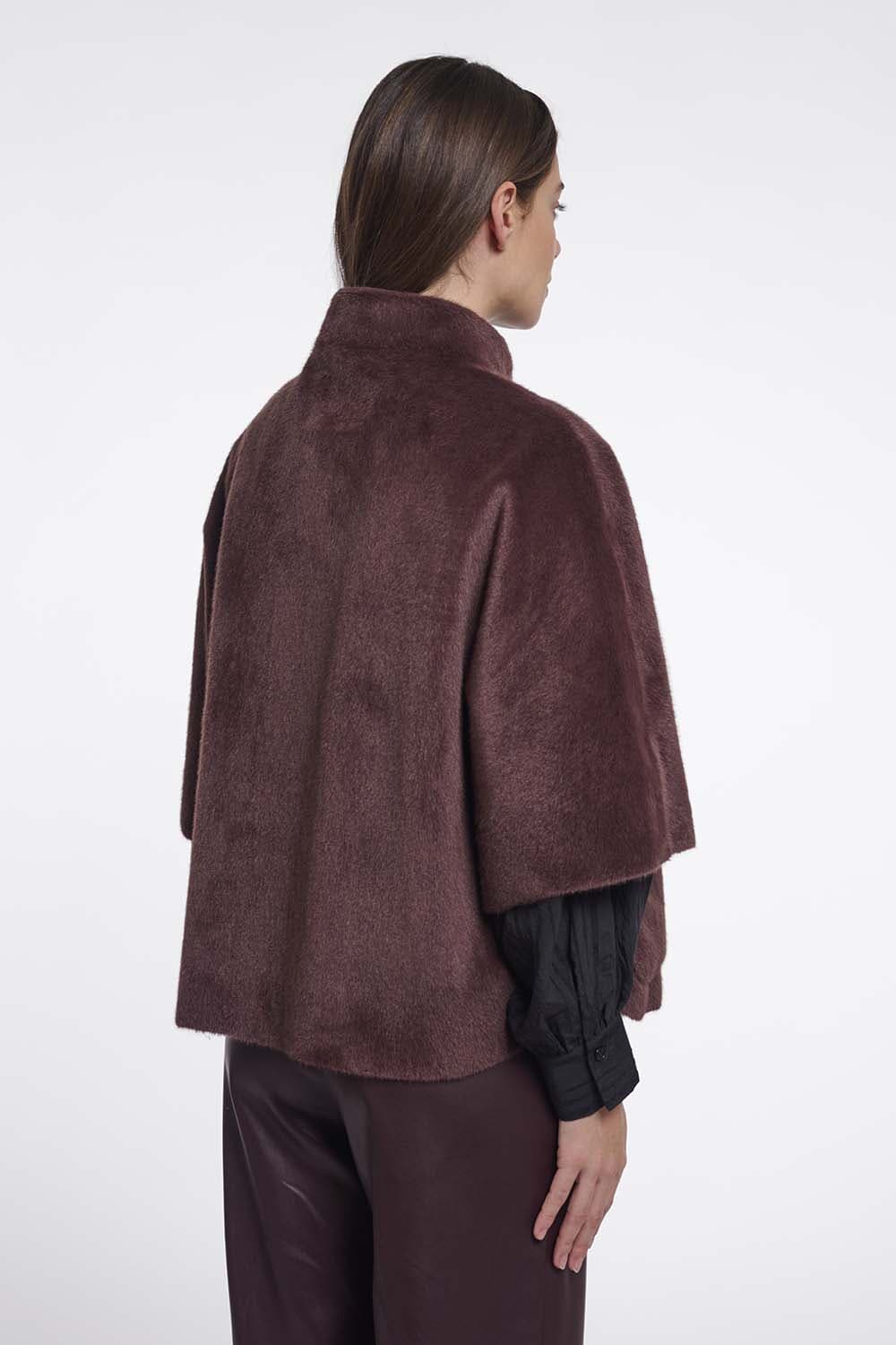 Rino & Pelle Rino & Pelle Cape Dewi Bordeaux Rood dames