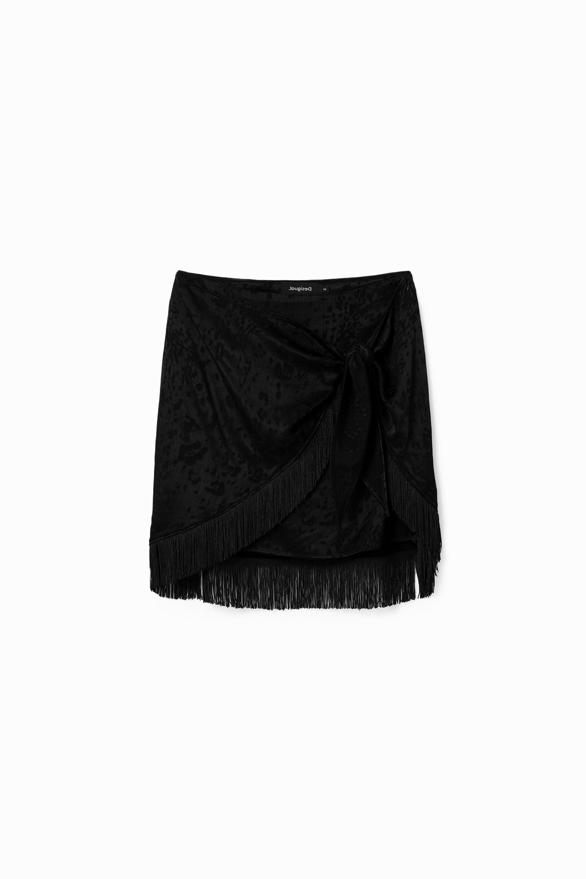 Desigual Mini-wikkelrok met franjes
