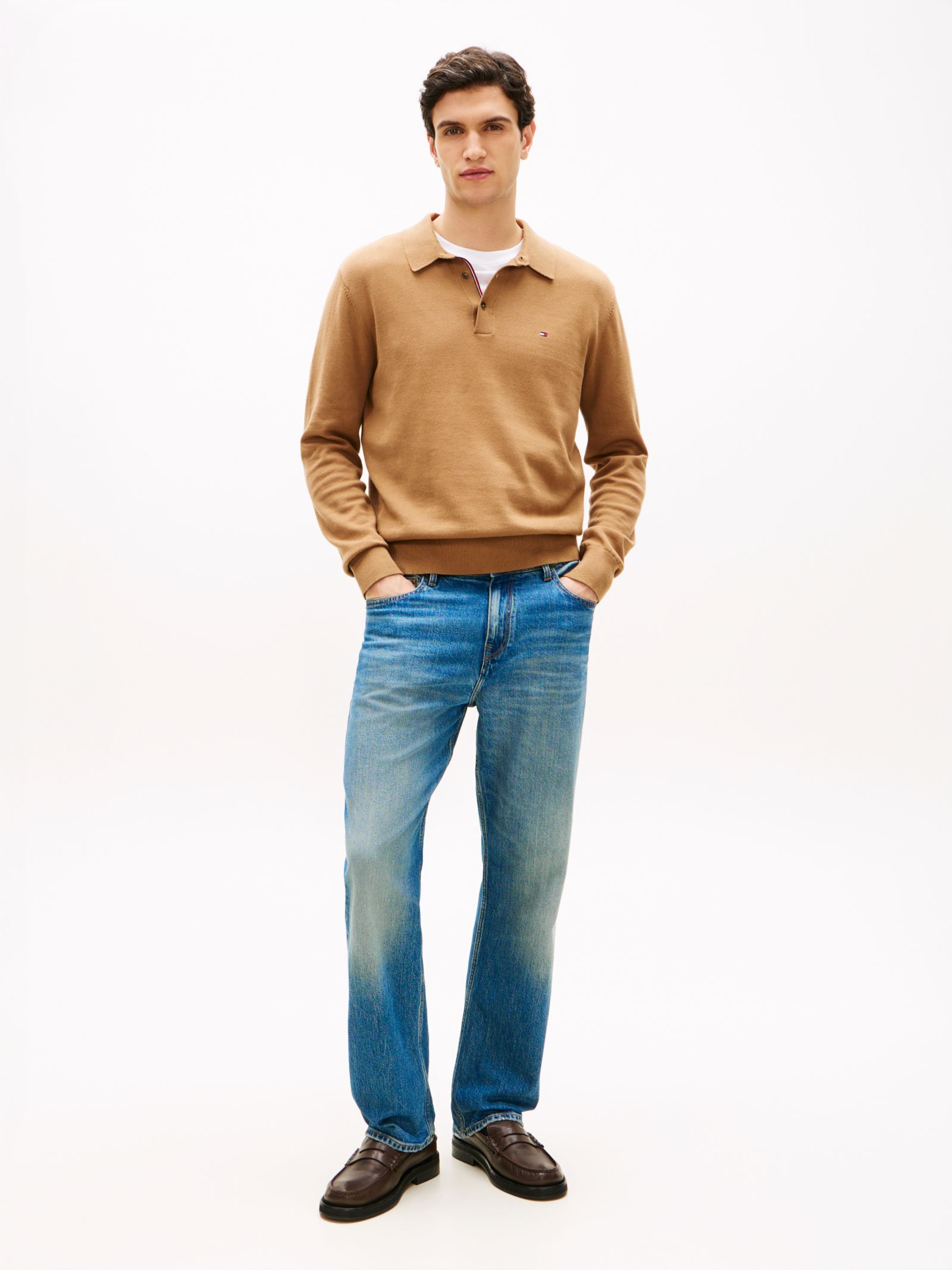 Tommy Hilfiger Relaxed jeans met rechte broekspijpen in blauw