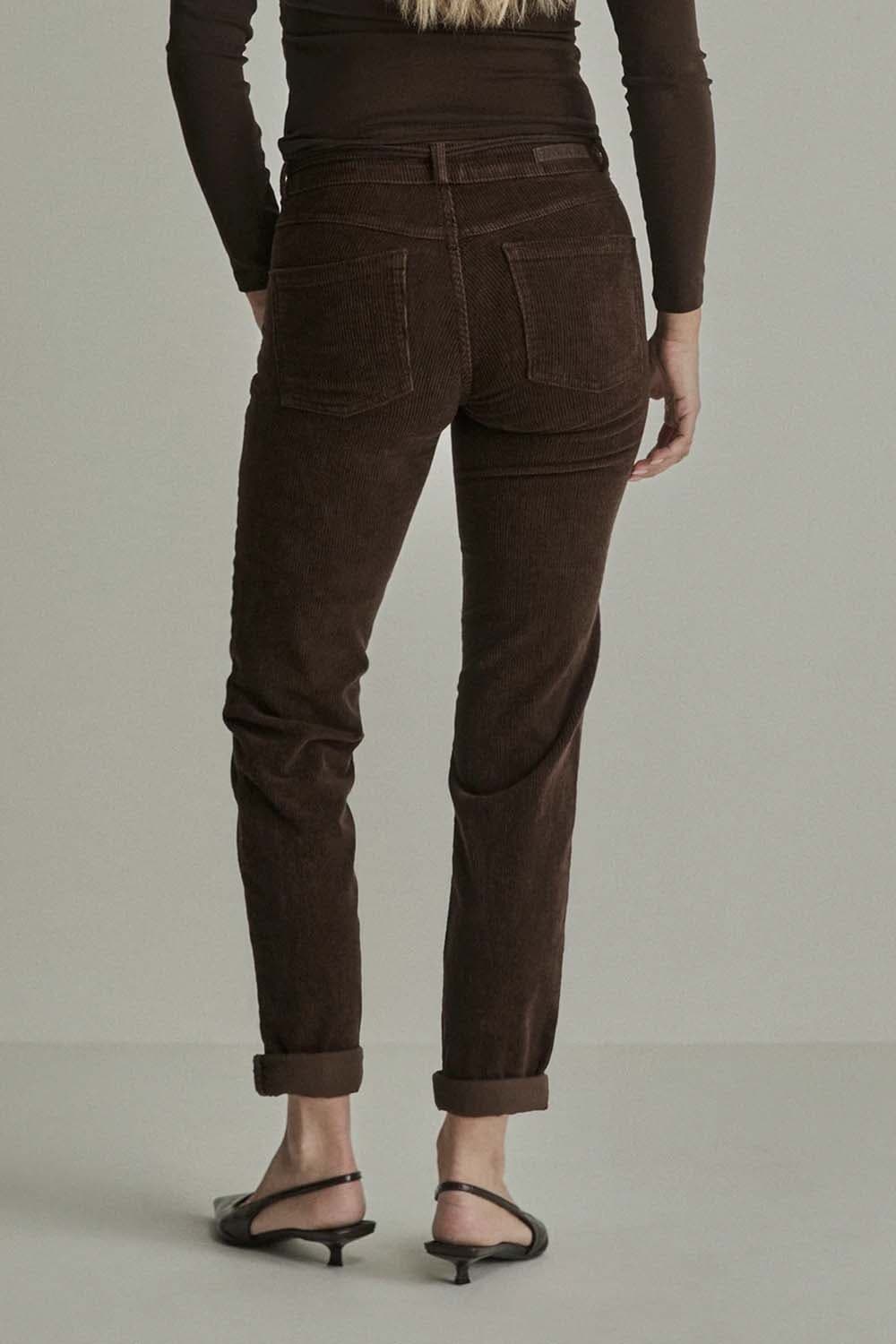 Para Mi Broek Bobby Corduroy Bruin dames