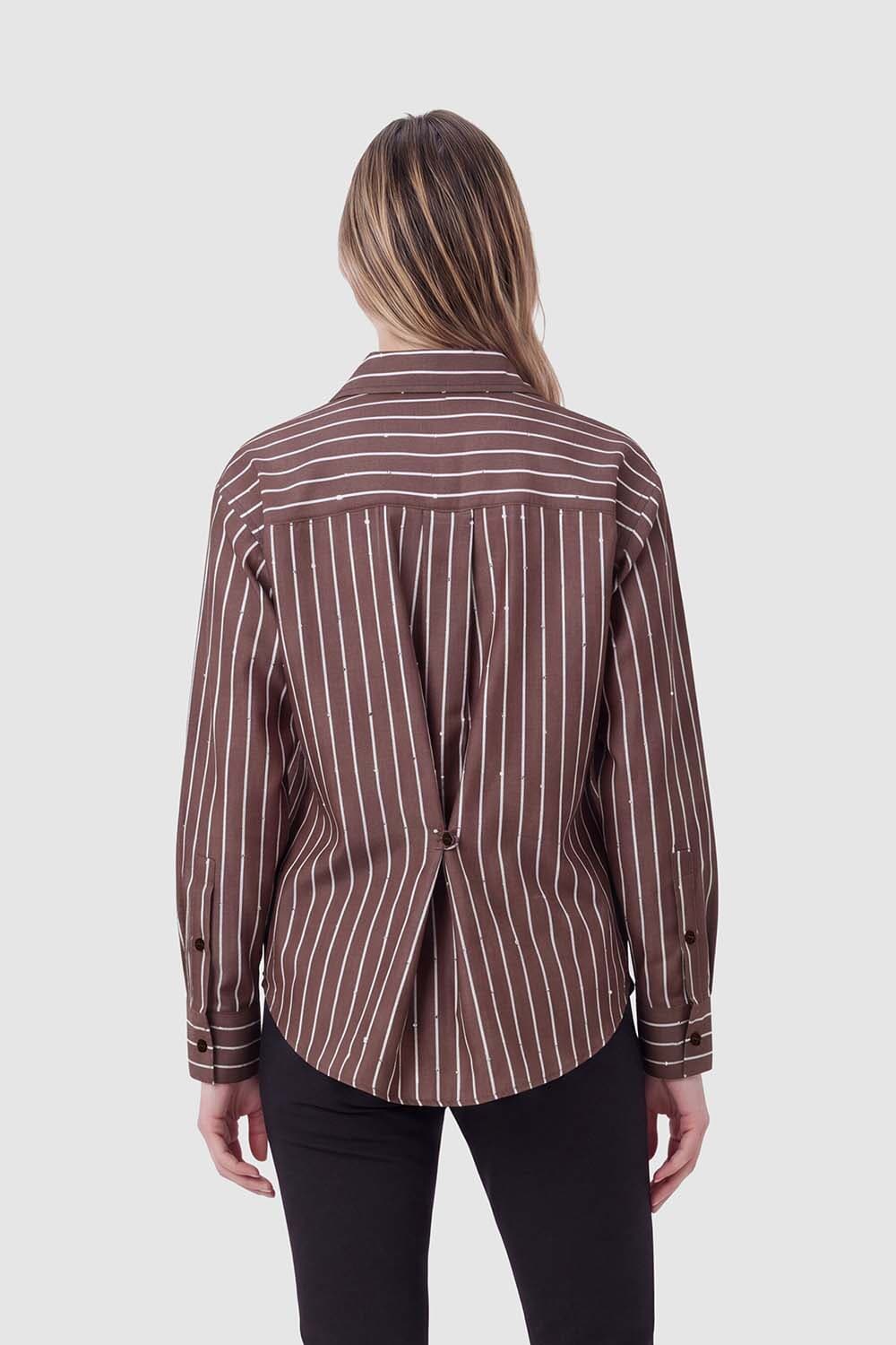 Florez Blouse Lone Taupe dames