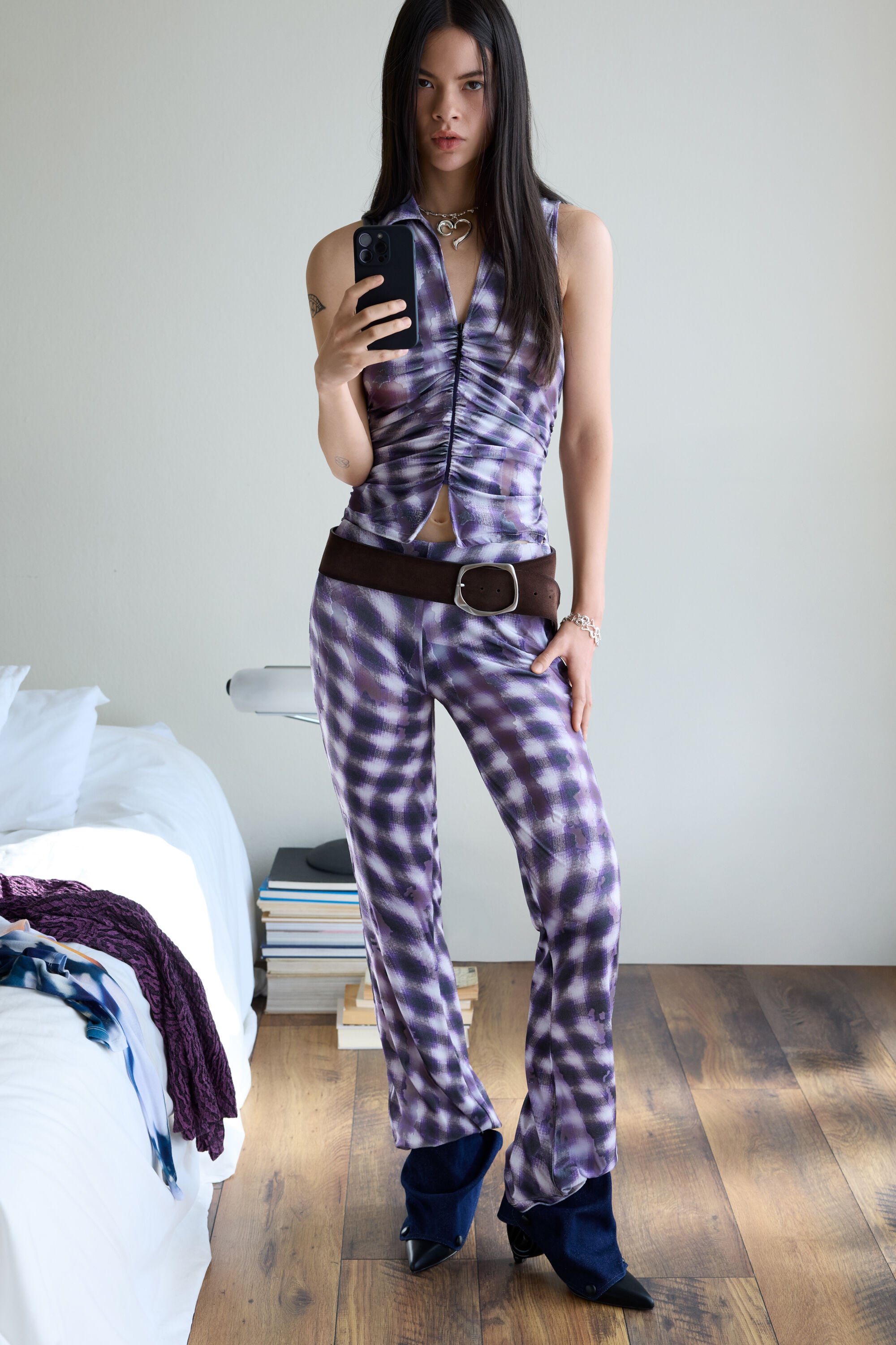 Desigual Vintage flare broek