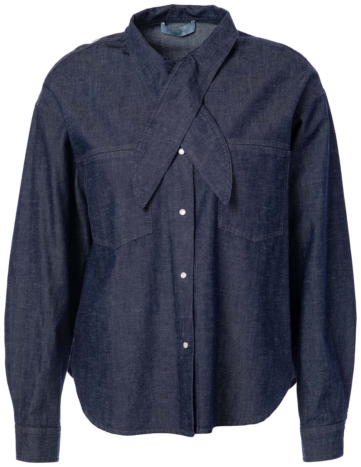 JC Sophie Blouse Plum Jeans Light dames