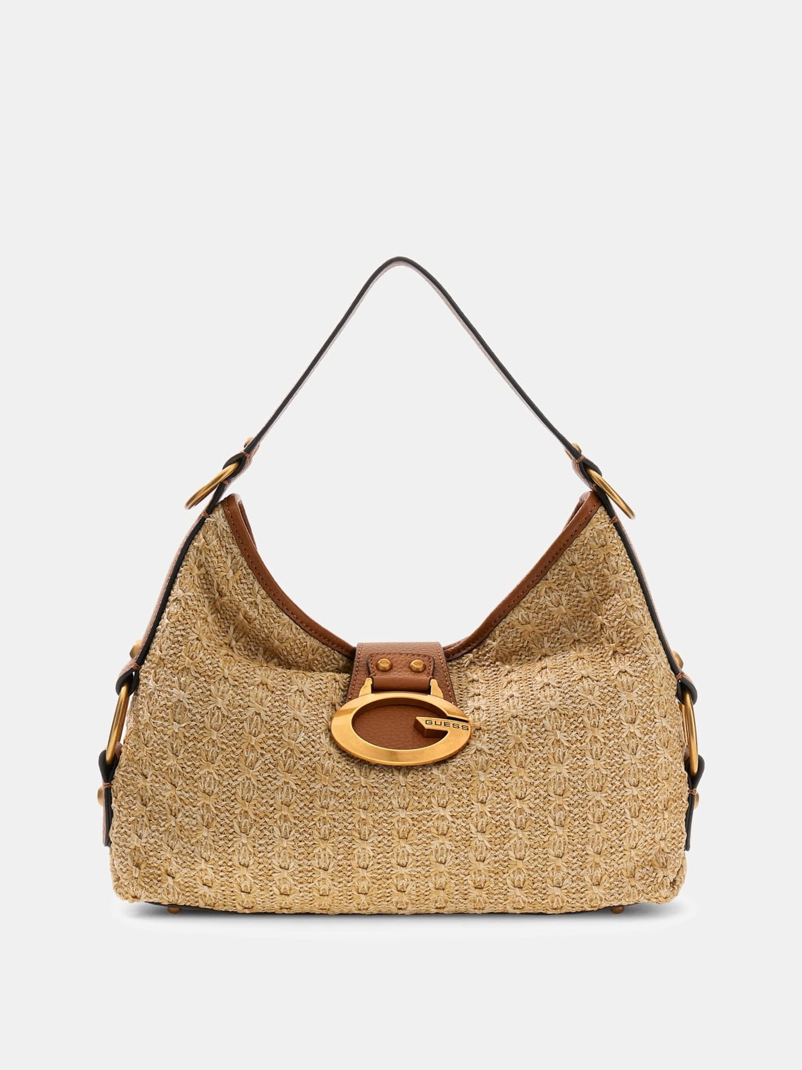 Guess Camden Grote Schoudertas in beige
