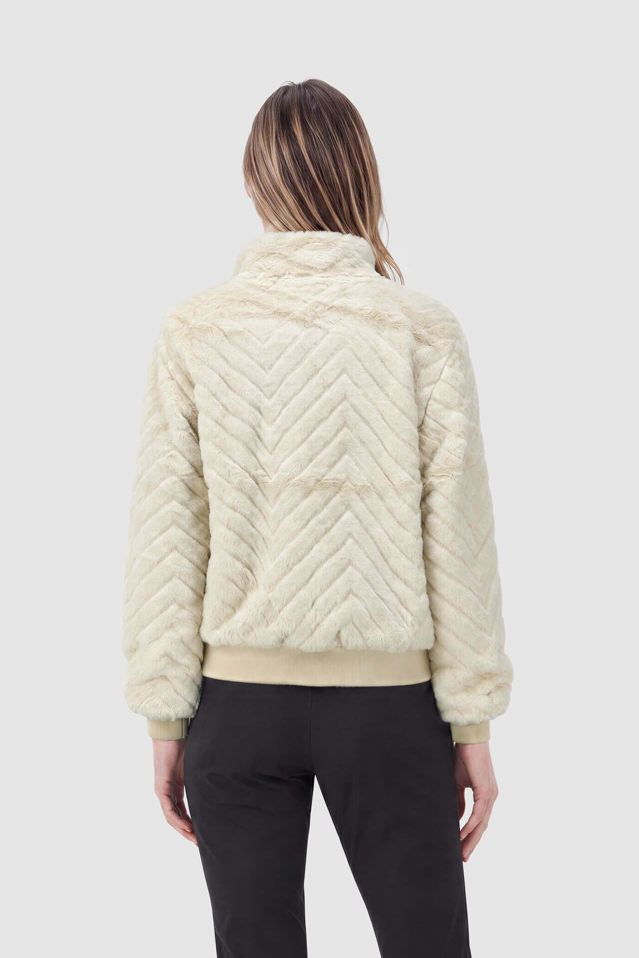 Geisha Taddy Jas Zigzag Crème dames