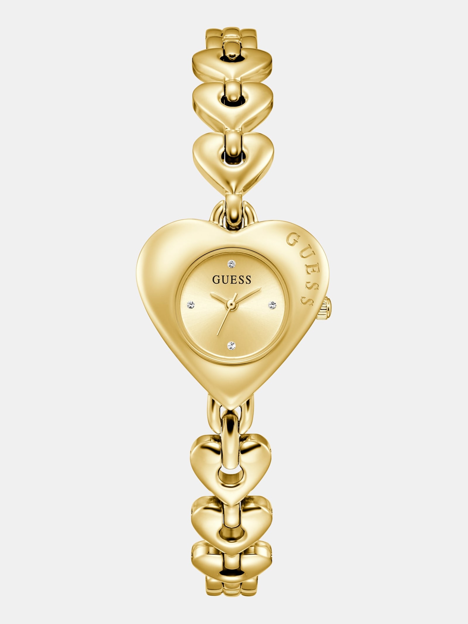 Guess Analoog Horloge Van Gerecycled Staal 28 Mm in goud