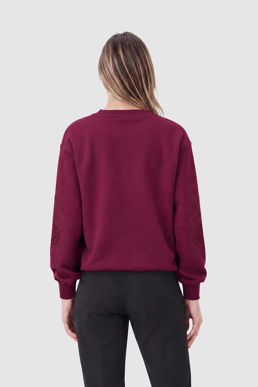 HV Society Sweater Andrea Bordeaux Rood dames