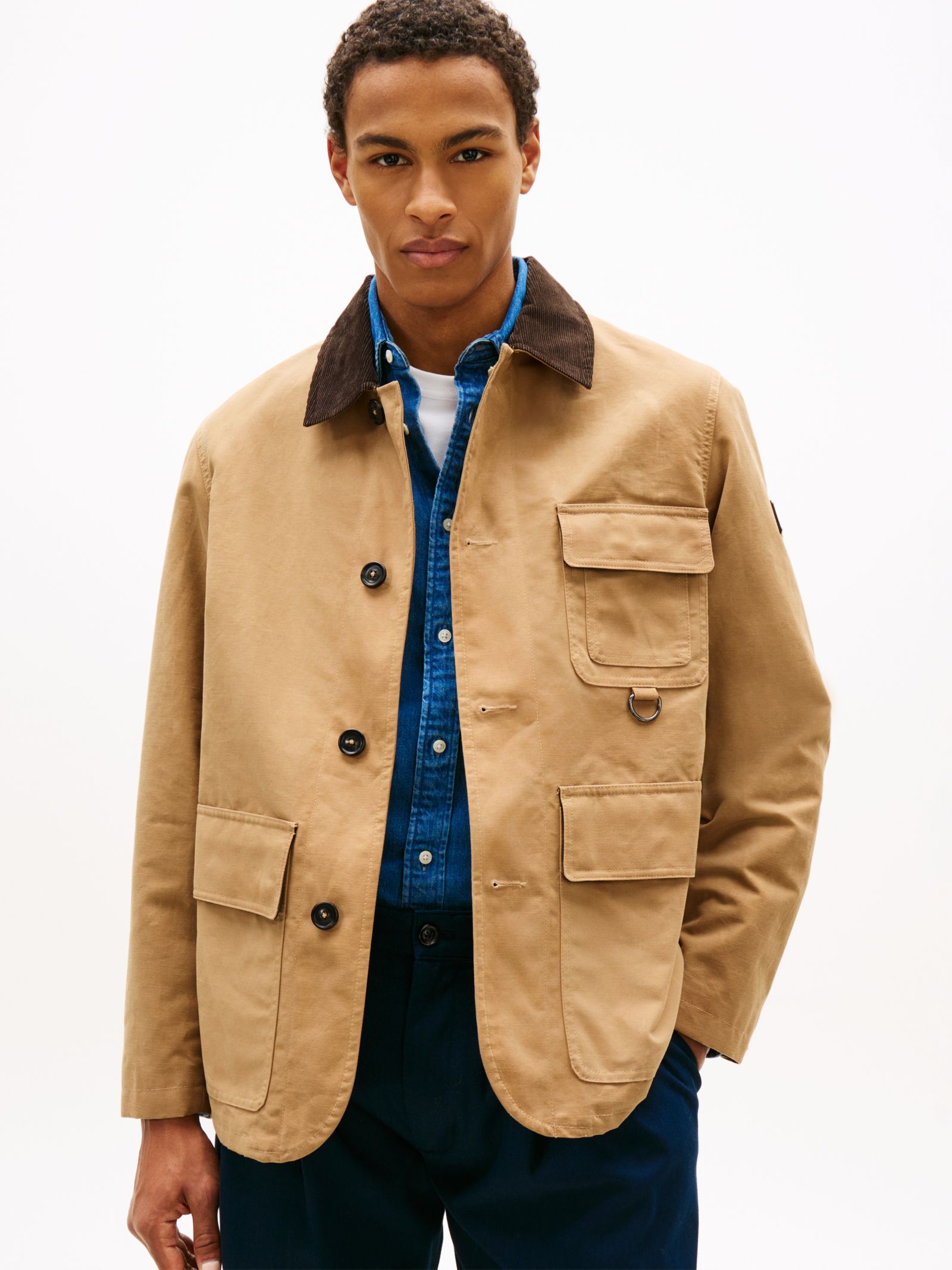 Tommy Hilfiger Relaxed Barnjack met Gewaxte Finish