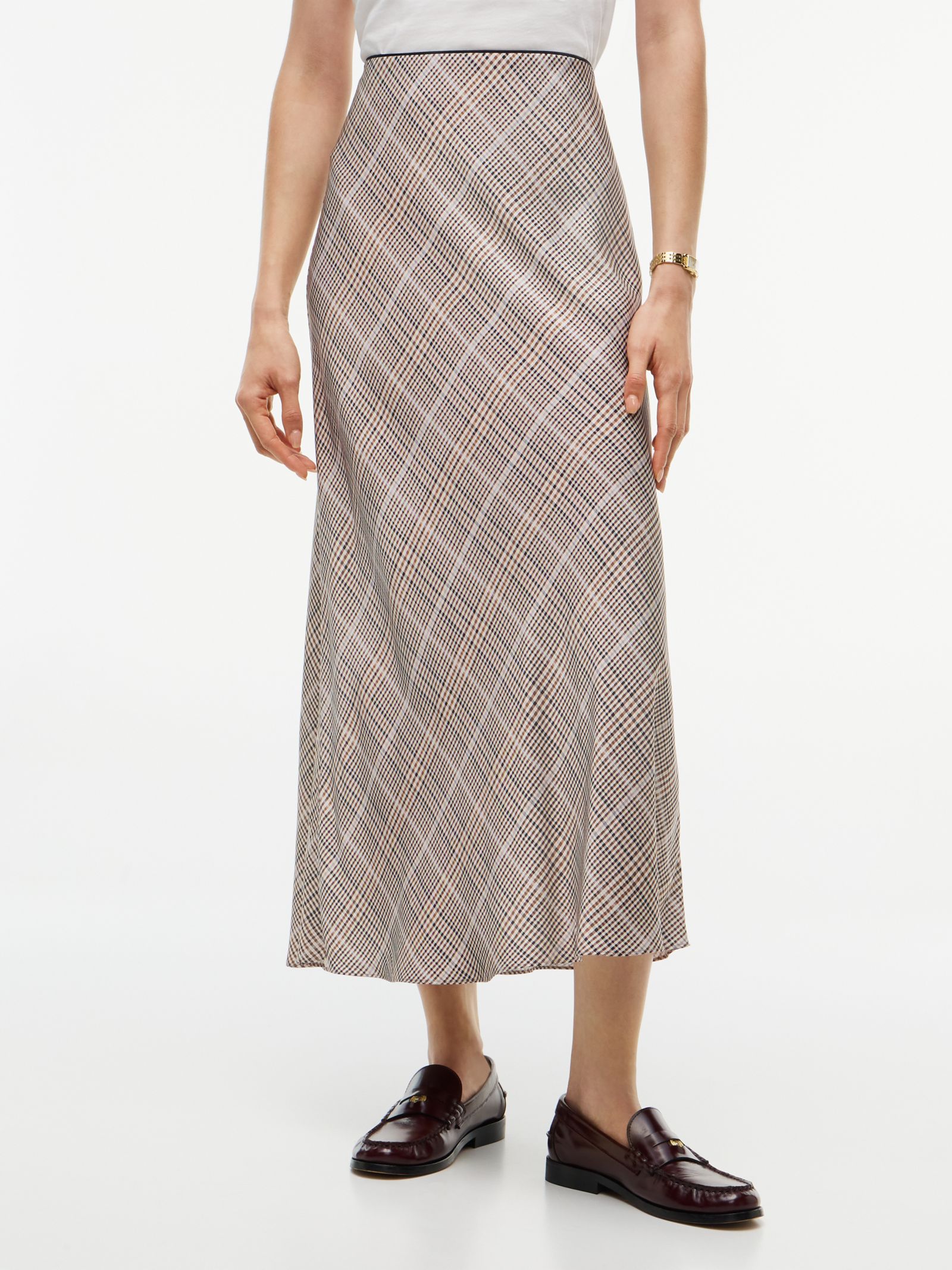 Tommy Hilfiger Satijnen midi rok
