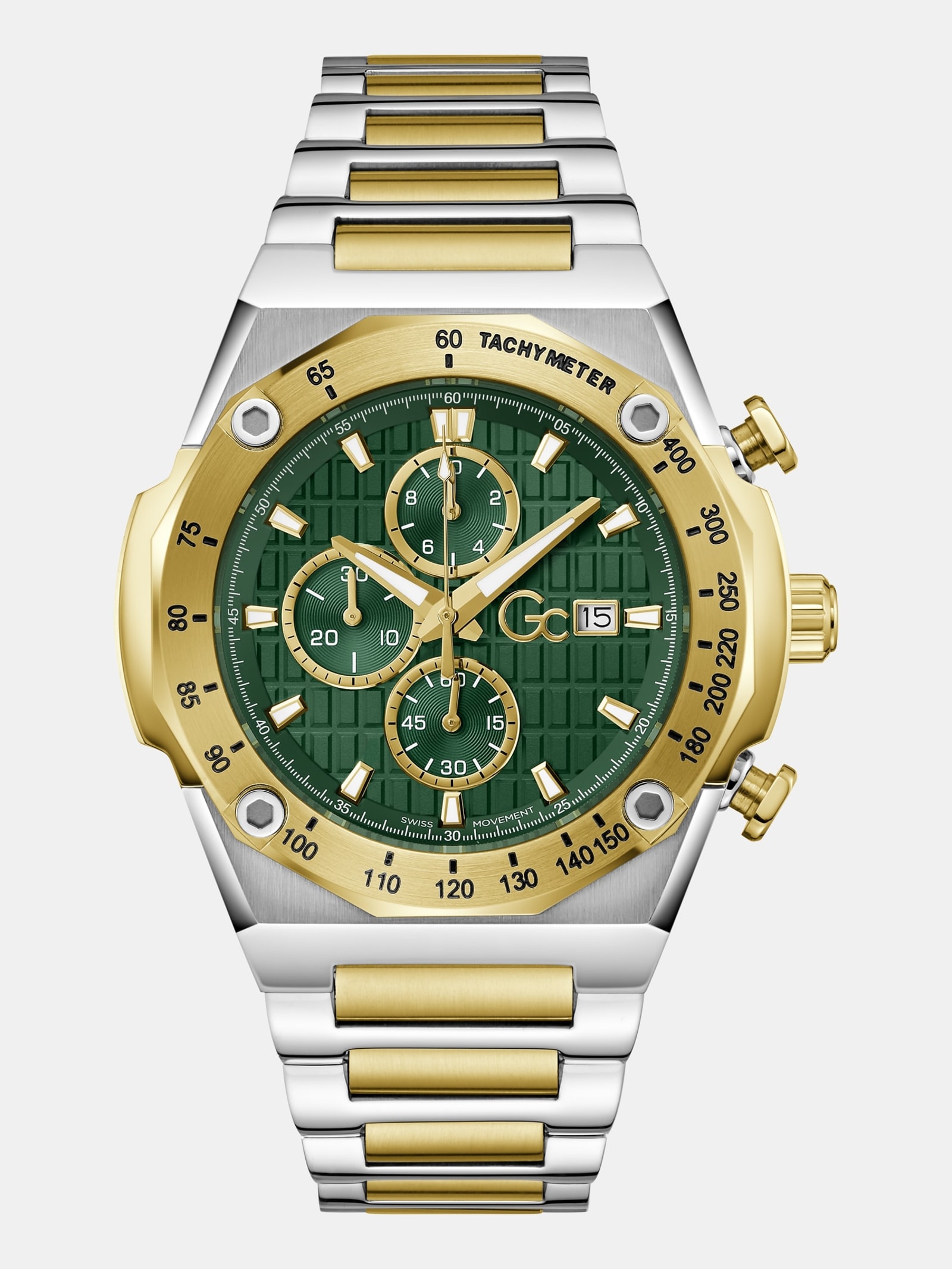 Guess Gc Rvs Multifunctionele Horloge 45 Mm